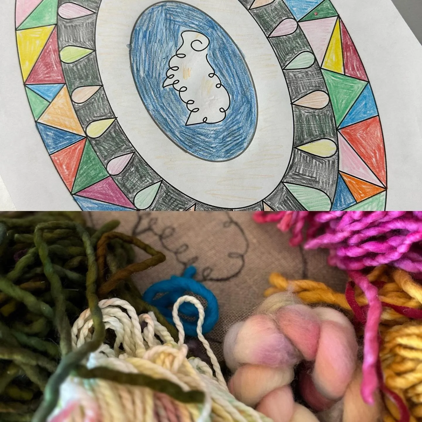 Thanks to everyone who joined our first TIGHR virtual Hook Along yesterday! Hopefully there will be many more in the future! I didn&rsquo;t t have time to actually hook but members followed along as I tranferred my pattern onto linen and color planne