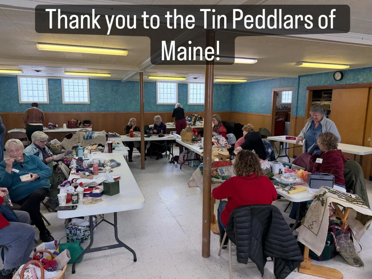 I had the pleasure to visiting and presenting to the Tin Peddlars of Maine yesterday! We chatted about Mixed Media Collage as a way to work more intuitively while using up older, abandoned projects! It was such a joy to spend time with this fun group