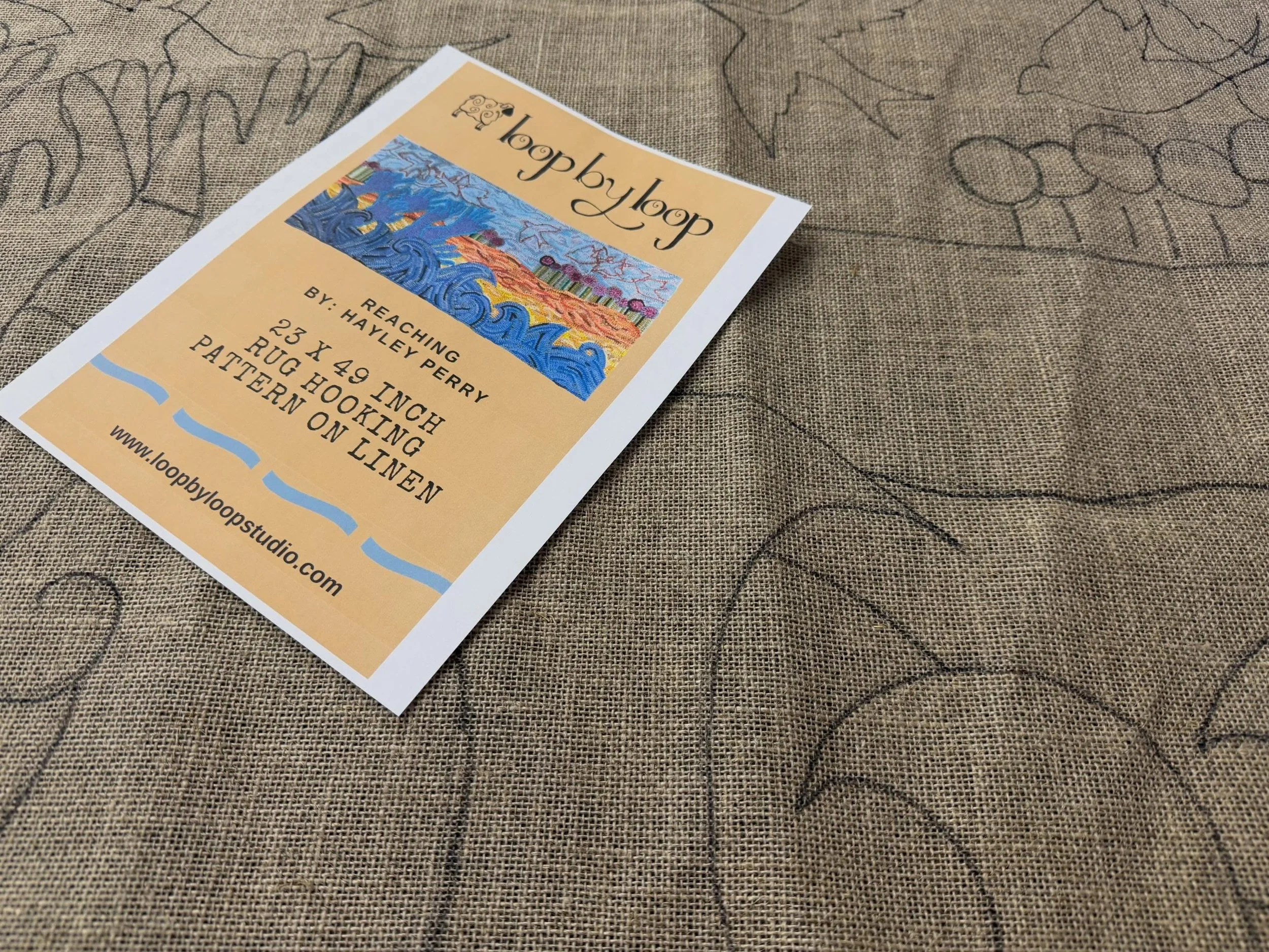 Giant pattern drawing results in dirty fingers! I had a request to bring this pattern to our hook in on Saturday so here it is! #rughooking #hookedrug #fiberart #textileart #rughookingpatterns