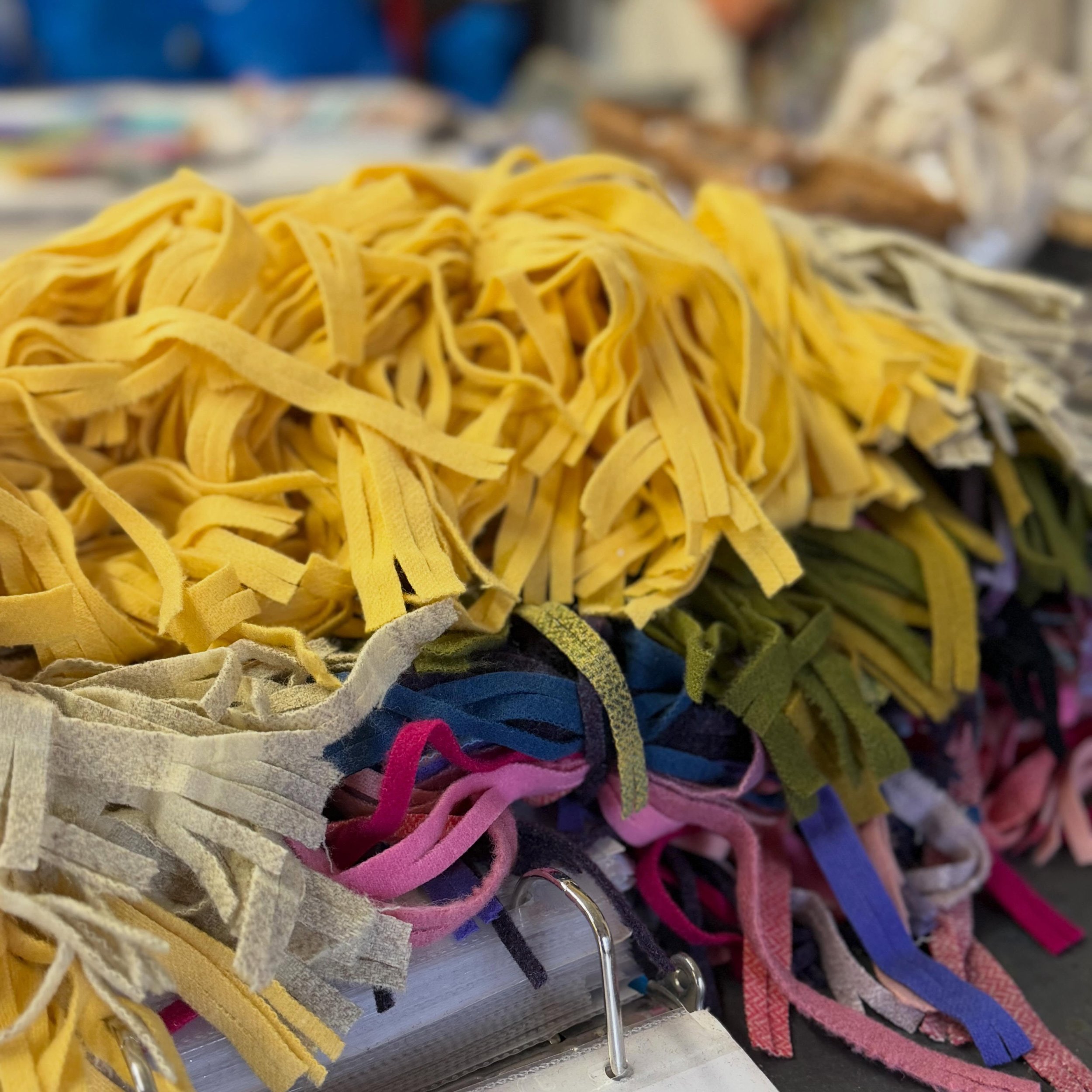 Today&rsquo;s wool pile&hellip;so far! Kit making day. #rughooking #hookedrug #woolart #rughookersofinstagram #rugmaking