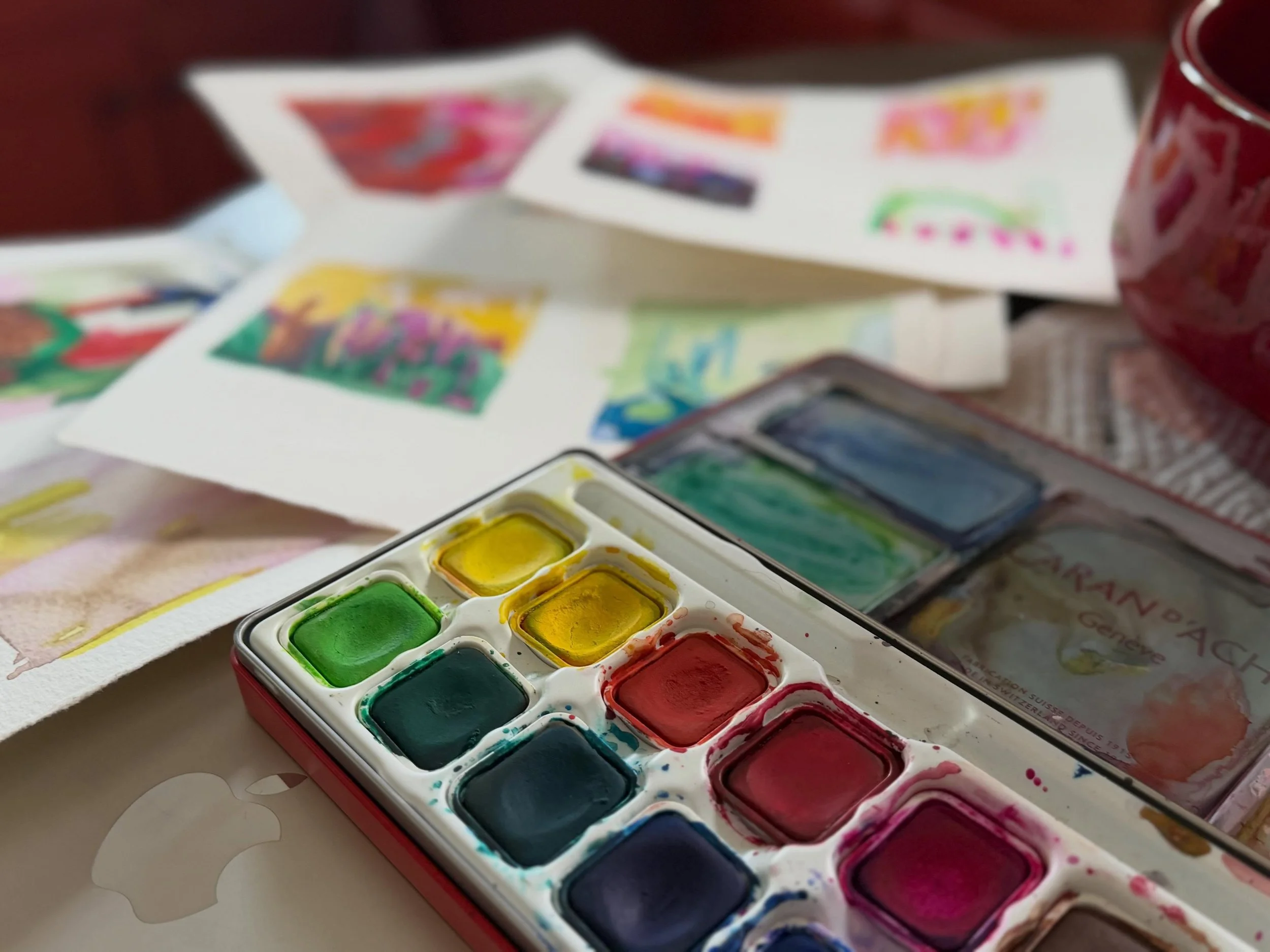 Like I do most summers, I&rsquo;m starting up my mini watercolor/gouache paintings to get some new inspirations.  Join me aboard the @207creatives rug hooking sailing cruise this September to learn more about this process and how it can strengthen yo