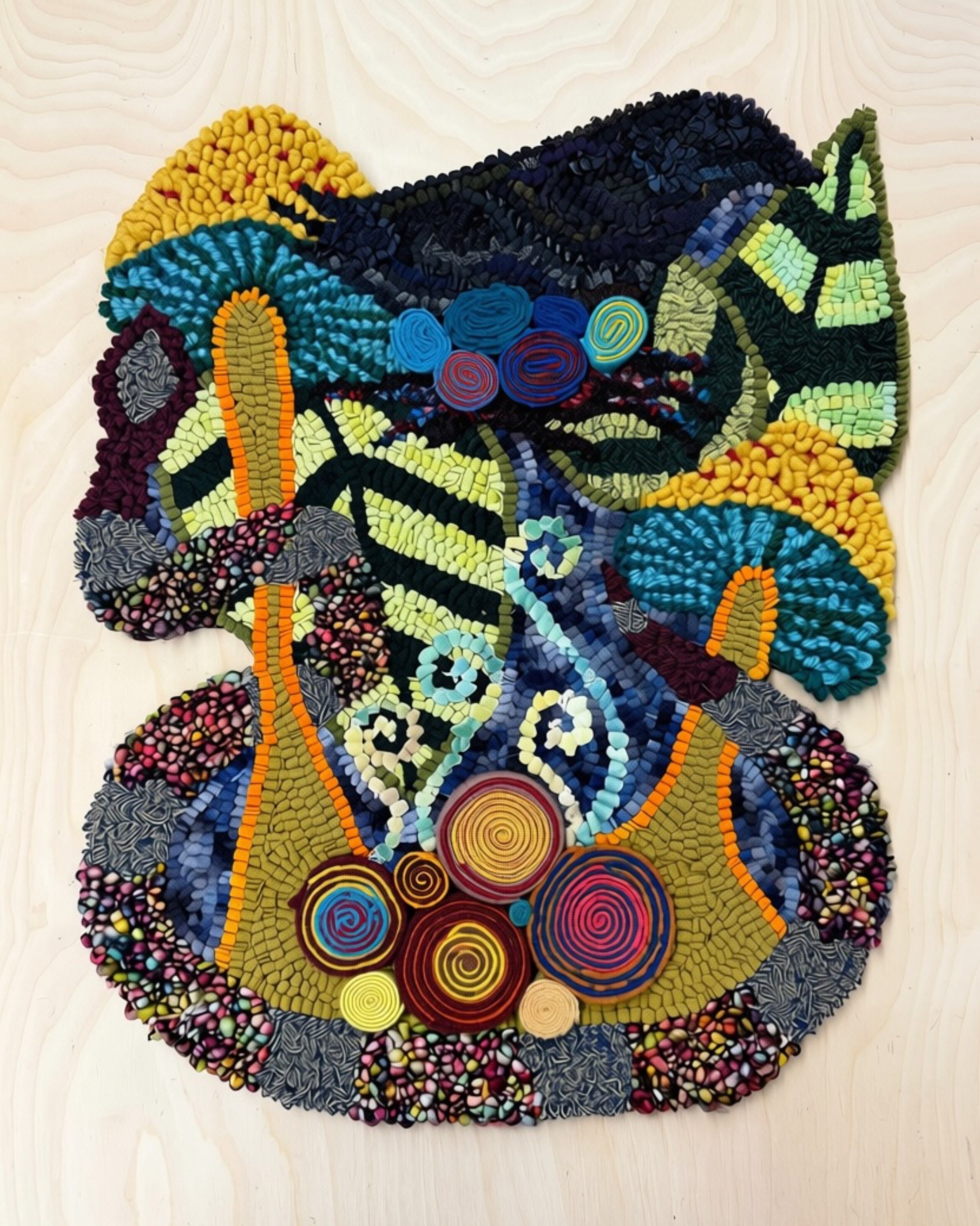 Deana David of @ribboncandyrughooking was lovely enough to pick my piece, A Tale of a Two Nests for the cover of her upcoming issue of Magpie Times, a fiber art magazine that she started with Judy Taylor! Thanks, ladies. You can fine Magpie Times at 