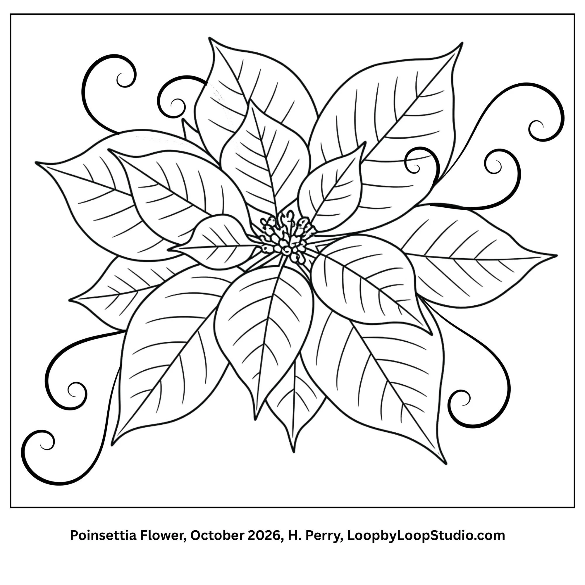 Some folks feel like it&rsquo;s too early to talk Halloween, never mind the following holidays! BUT in the spirit of working a season ahead, I&rsquo;ve released Poinsettia, a new free, downloadable pattern at LoopbyLoopStudio.com. Just head to Giveaw