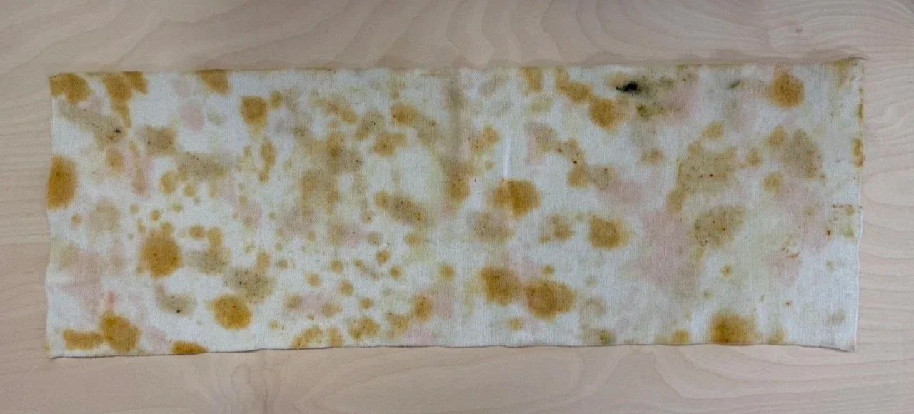 Rug Hooking Wool Fabric - Light Neutrals - Roughly 10.5 x 27" Hand Painted Piece for Rug Hooking, Quilting, and  More - Cut Strips Optional