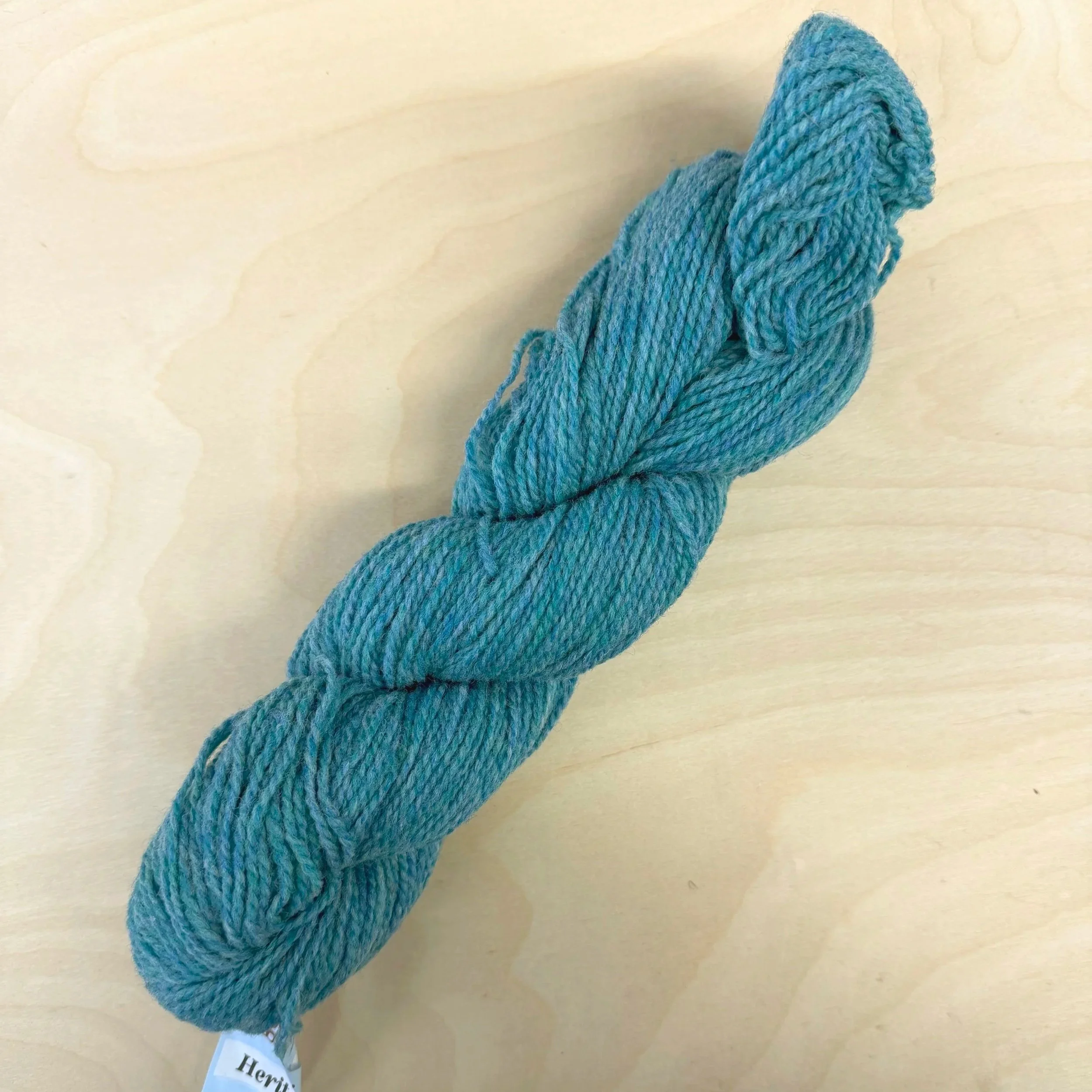 Turquiose Heritage Rug Hooking Wool Yarn - Briggs & Little 2 Ply - 4oz of Wool for Rug Making