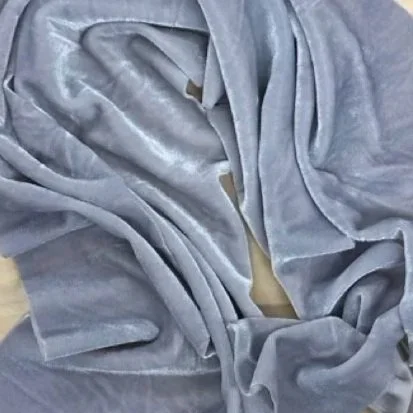 Velvet - Silver - Hand dyed 4.5 x 30 inch fabric for Rug Hooking, Punch Needle, Weaving, Applique, and More!