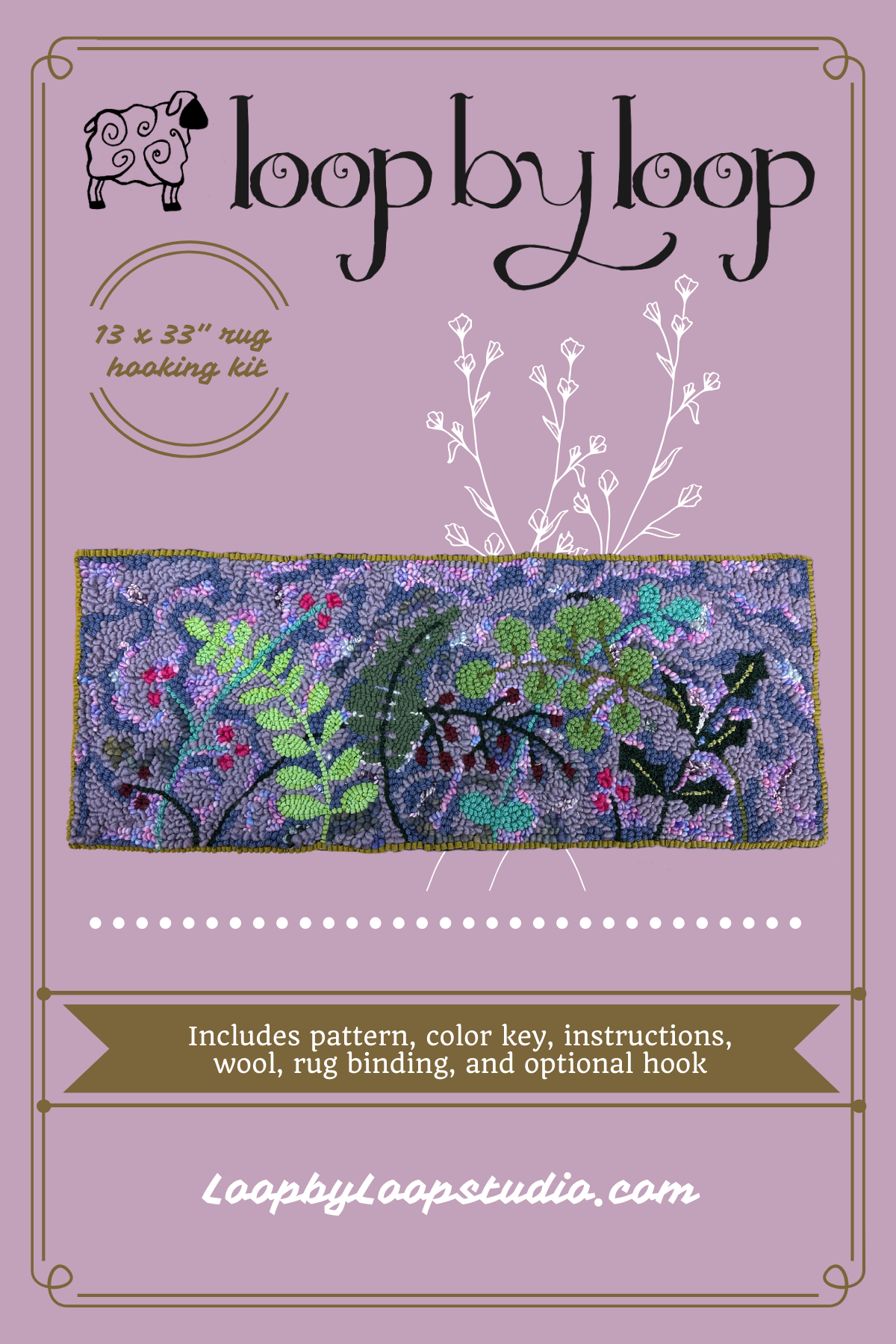 FIBER CRAFT KIT - Spring Foliage - Complete 13 x 33