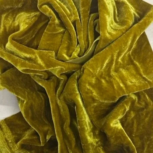 Velvet - Metallic Gold - Hand dyed 6 x 30 inch fabric for Rug Hooking, Punch Needle, Weaving, Applique, and More!
