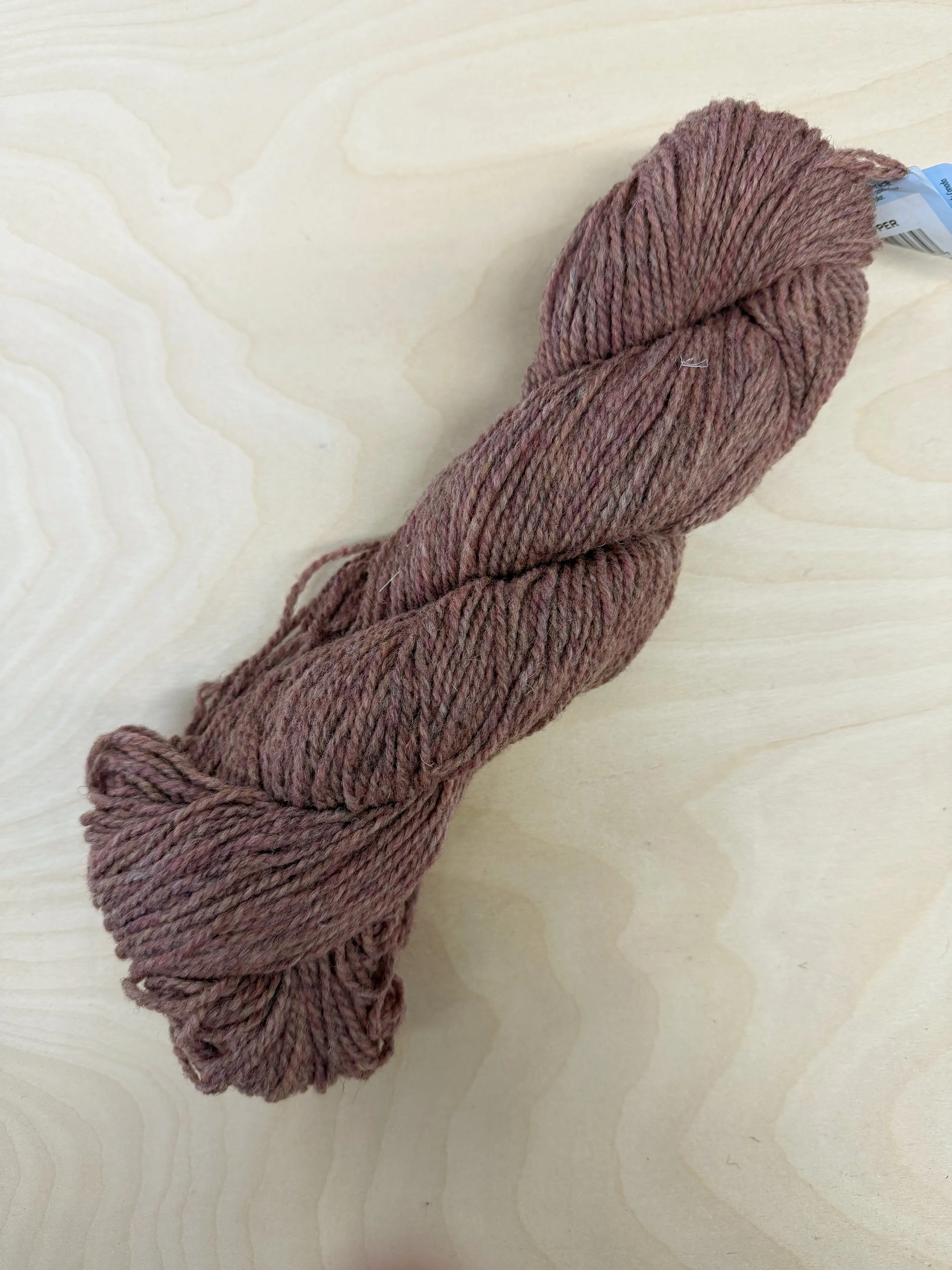 Copper Heritage Rug Hooking Wool Yarn - Briggs & Little 2 Ply - 4oz of Wool for Rug Making