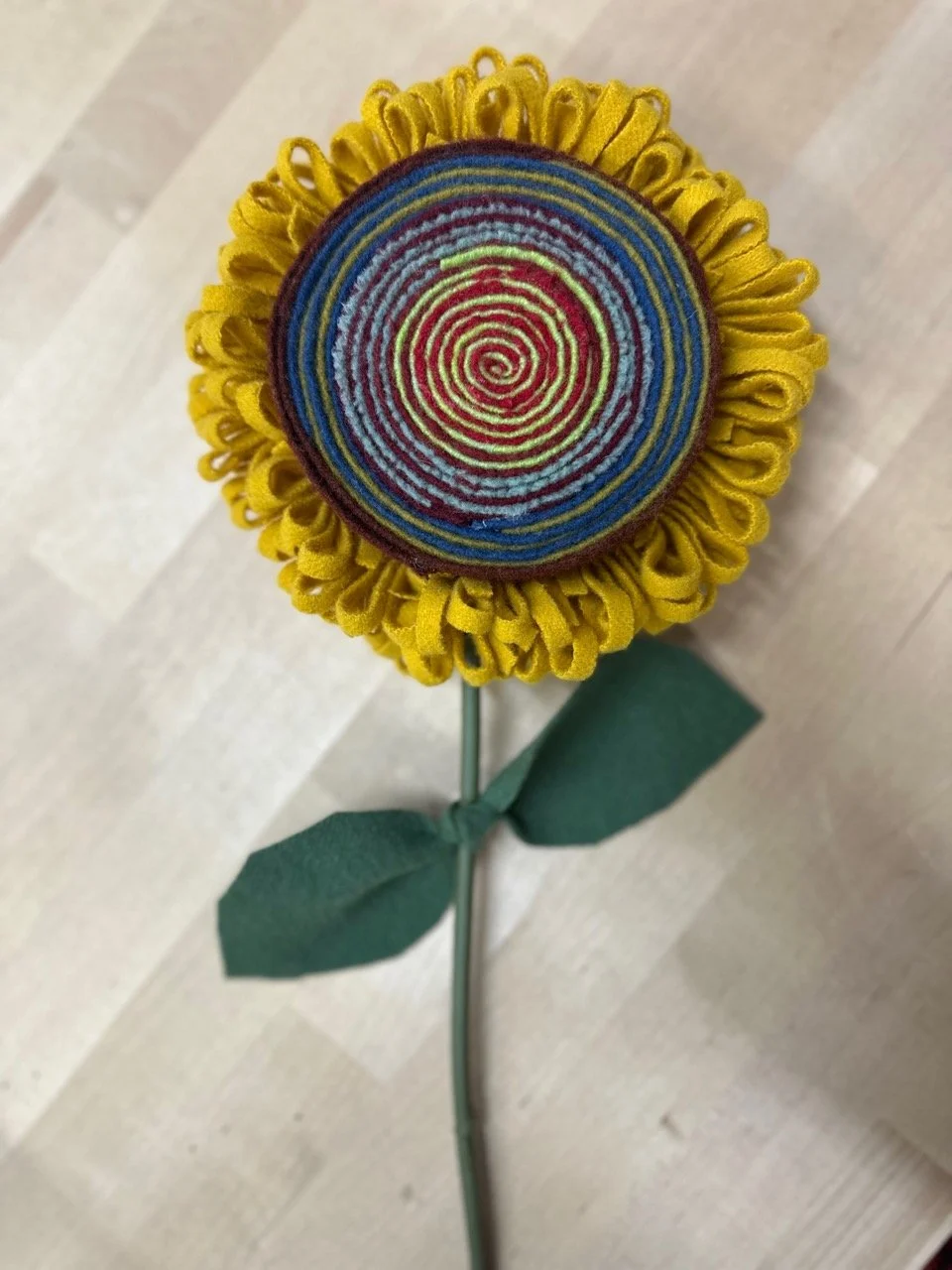 Make a Wool Sunflower with Hayley Perry of Loop by Loop Studio - Saturday, 4/25/26 from 9:30 - 12:00pm