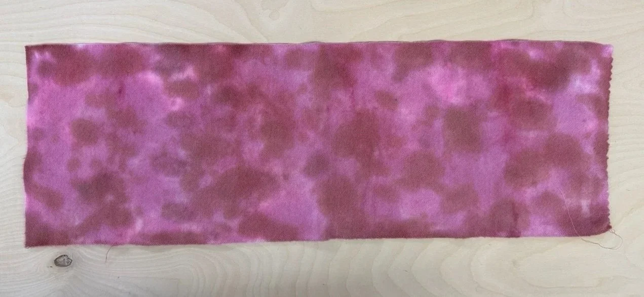 Rug Hooking Wool Fabric - Salmon Pink - Roughly 10.5 x 27" Hand Painted Piece for Rug Hooking, Quilting, and  More - Cut Strips Optional