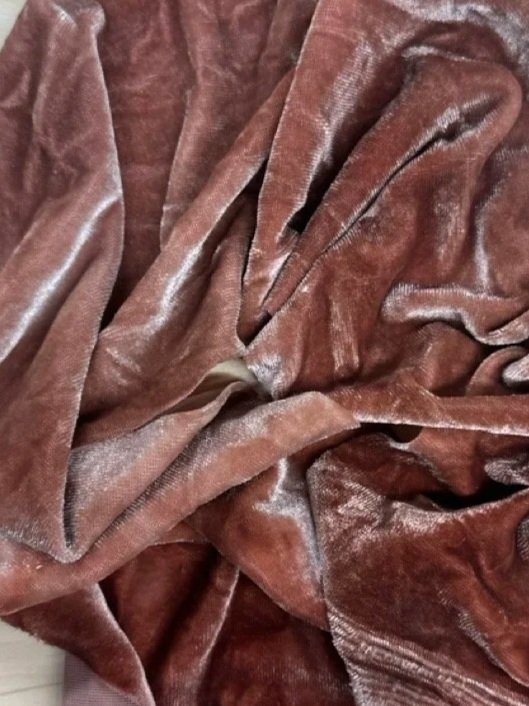 Velvet - Brown- Hand dyed 6 x 30 inch fabric for Rug Hooking, Punch Needle, Weaving, Applique, and More!