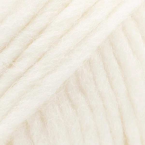 Off White - DROPS Snow-  100% Wool Single  Ply, Super Bulky Yarn for Rug Hooking, Punch Needle or Weaving
