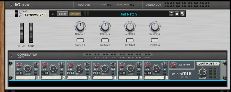 reason racks, combinator