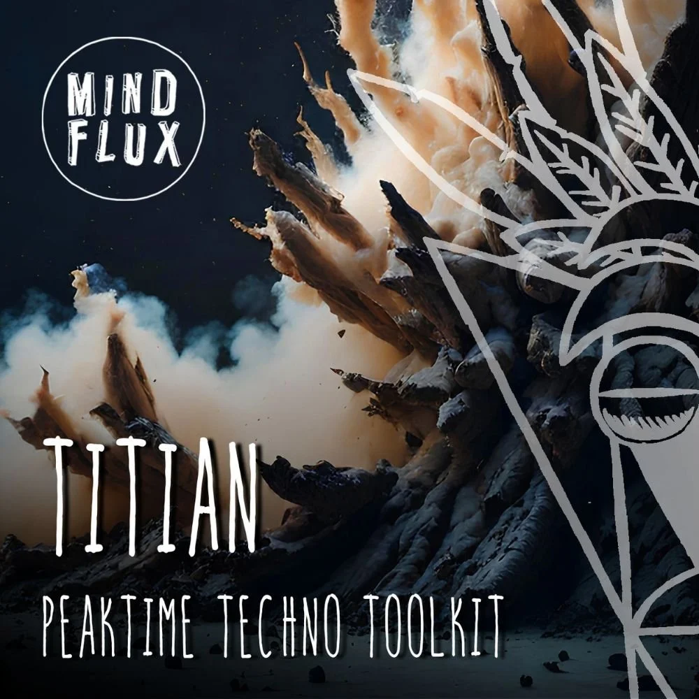 Titian Peaktime Techno Toolkit – over 2GB of techno loops, one-shots, MIDI, and Ableton racks including drums, FX, bass, stabs, and synths.