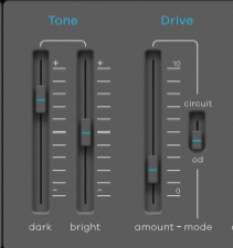 BA-1 drive and dark tone settings