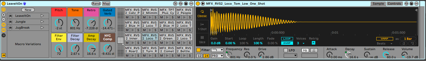 Ableton Techno Drum Rack Vol 2 Kit Leaveiton