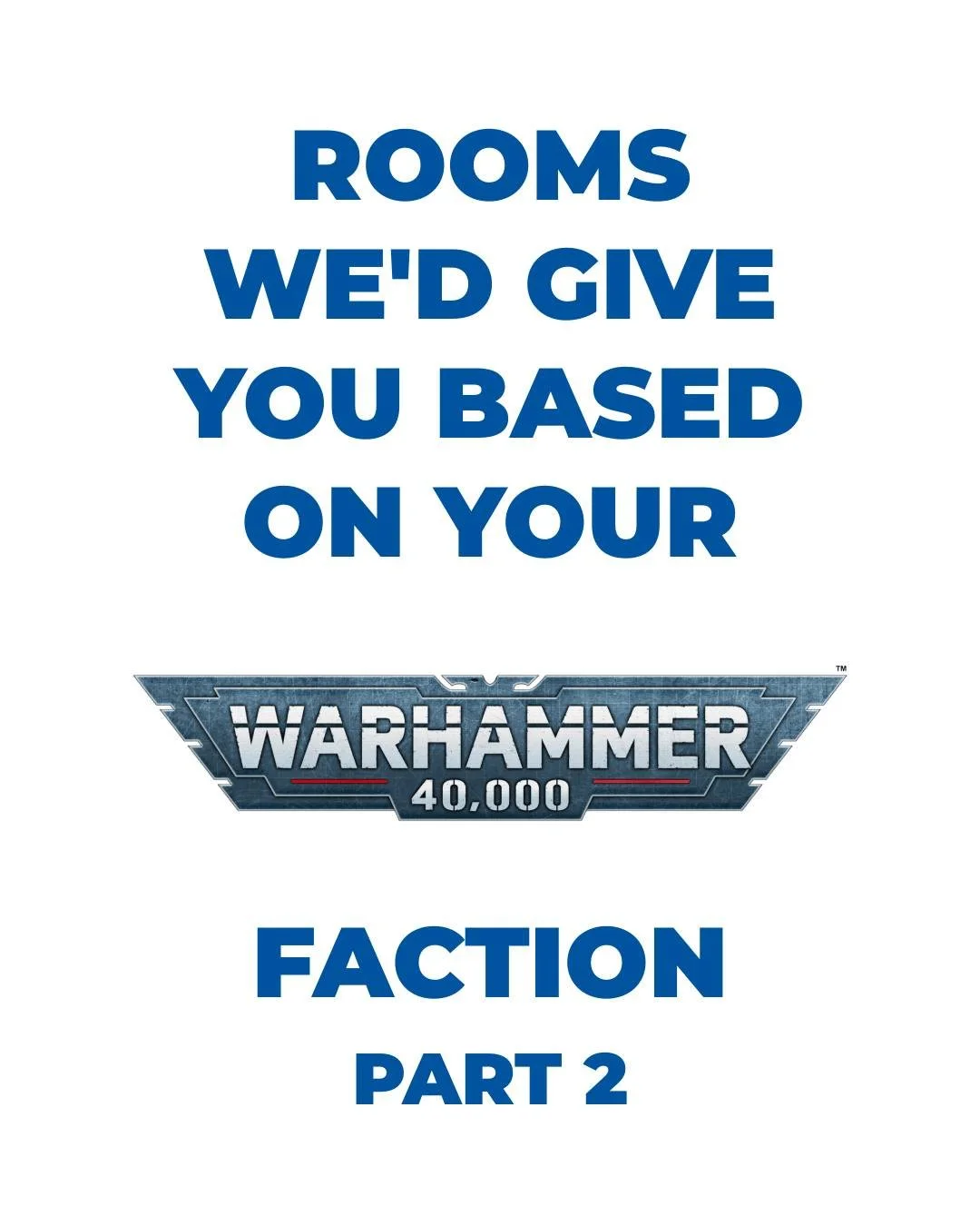 Back by popular demand! Who are we missing? 👀

#Warhammer40k #WarhammerMemes #warhammercommunity