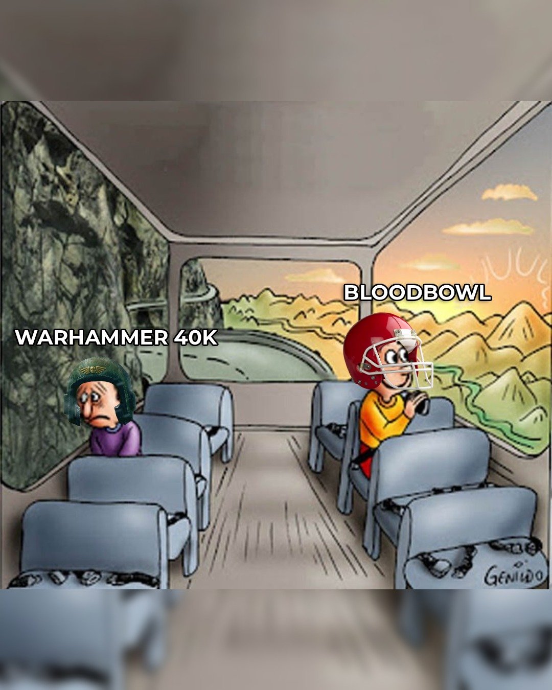 In the grim darkness of the far future, there is only ball.

#memefriday #bloodbowl #warhammer40k #warhammercommunity #warhammermemes