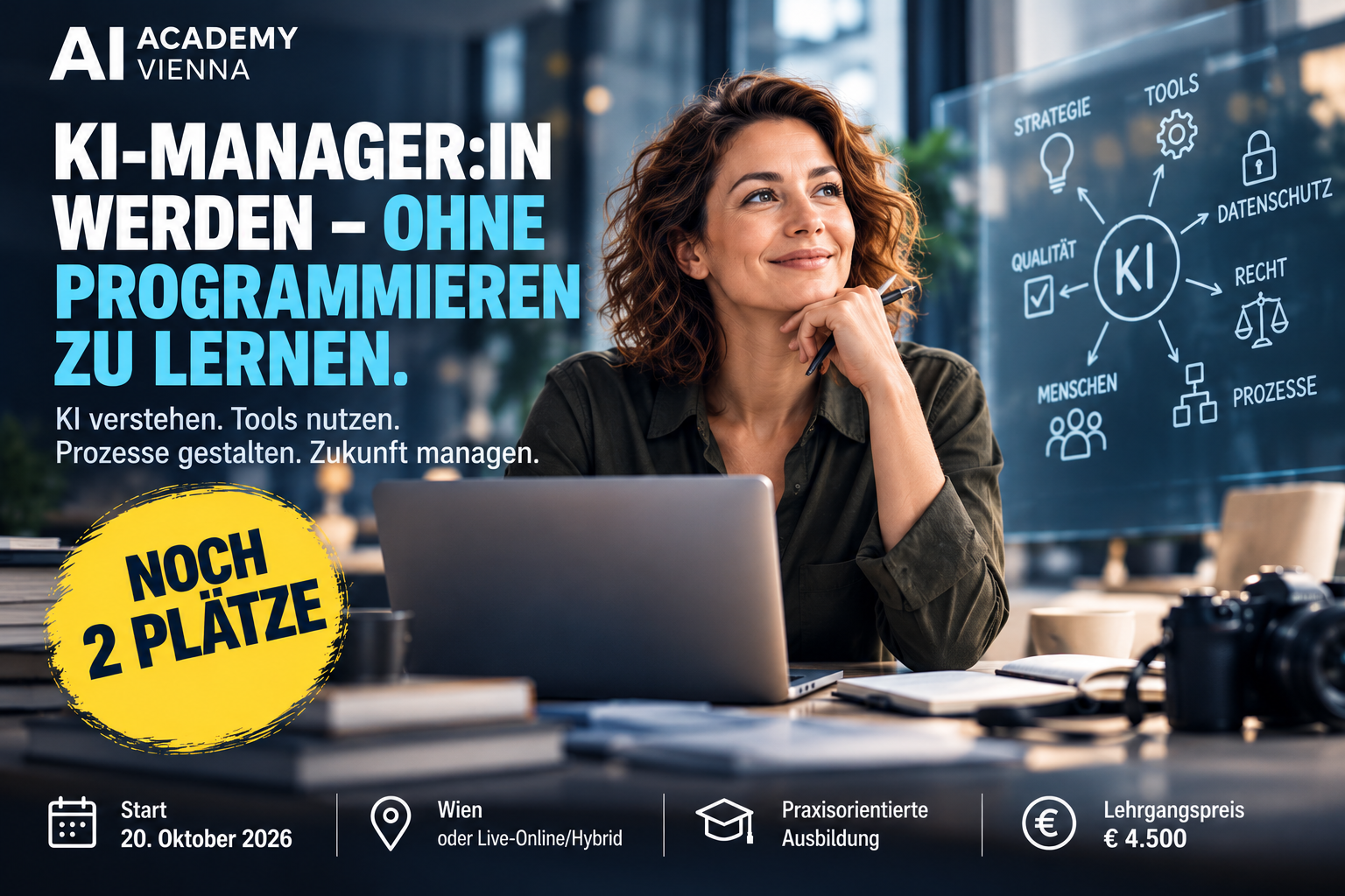 KI-Manager werden – ohne Programmieren zu lernen.