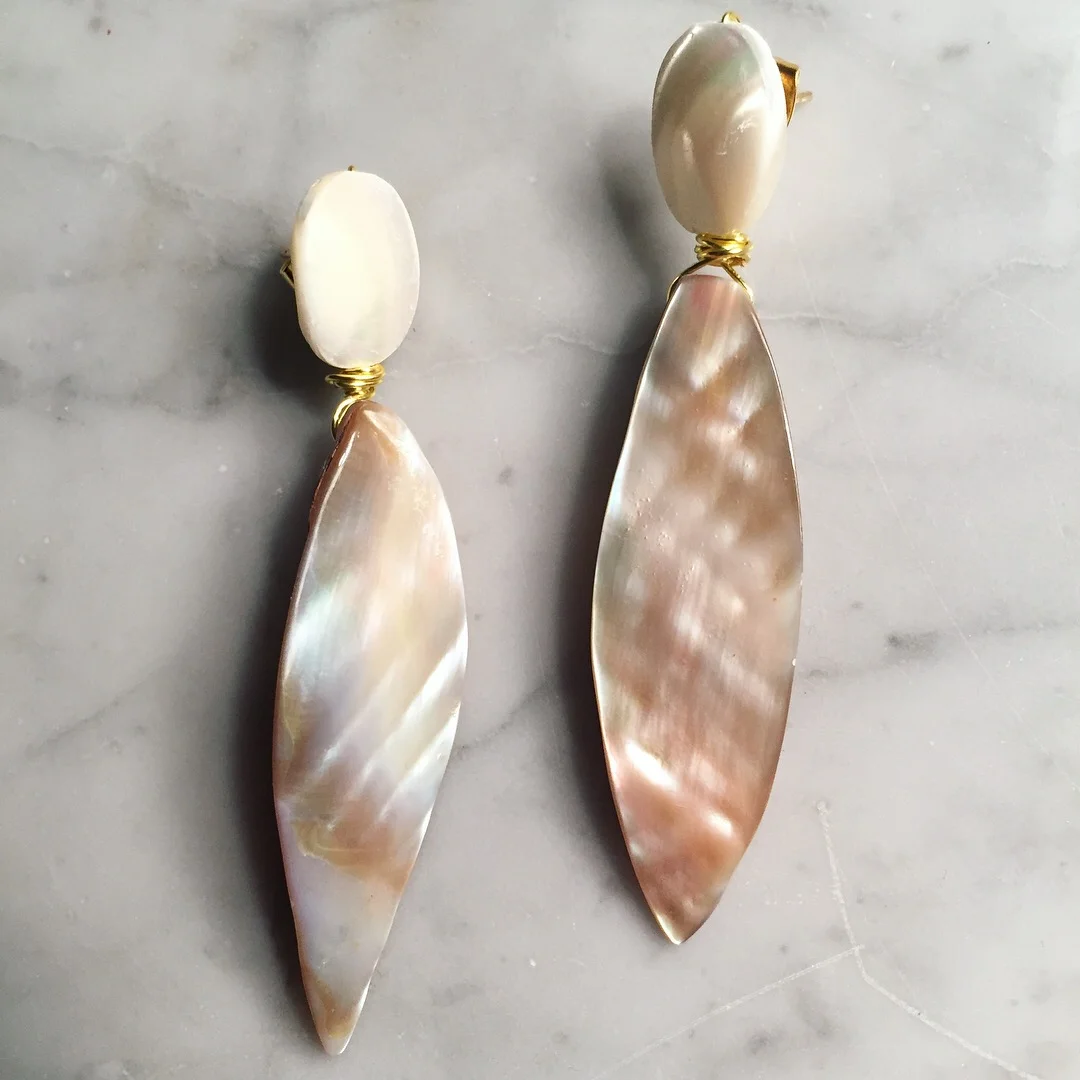 Mother of Pearl Marquise