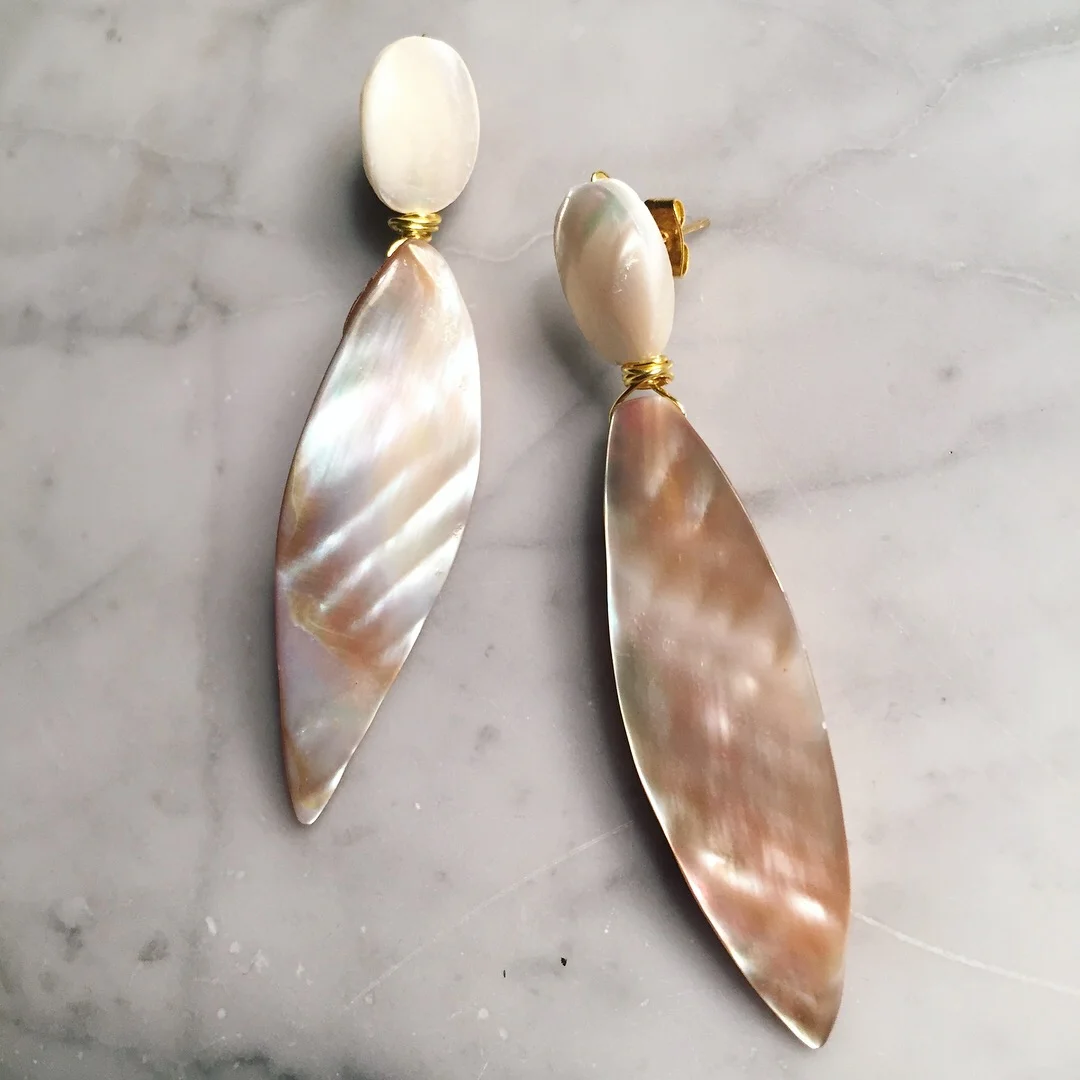 Mother of Pearl Marquise