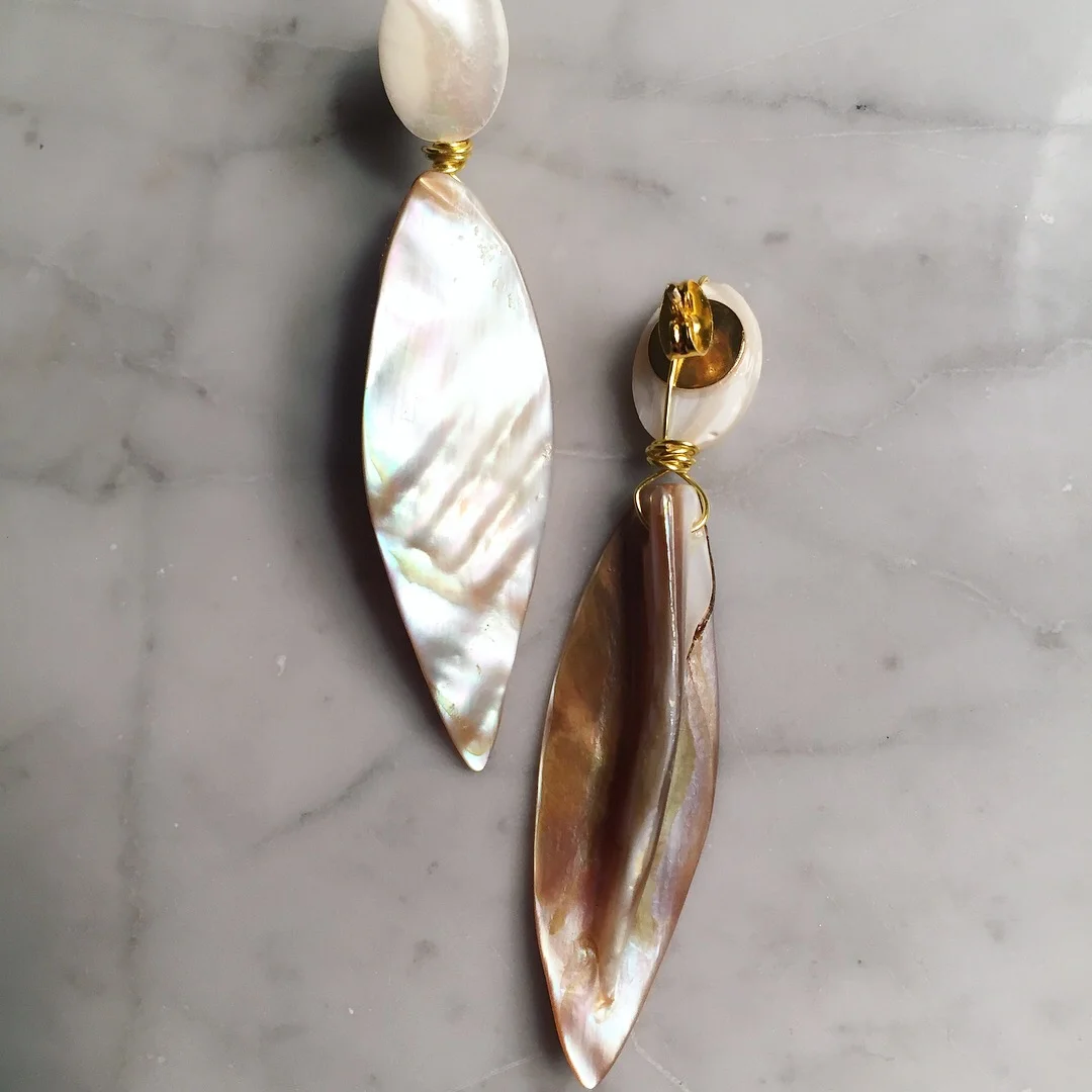 Mother of Pearl Marquise