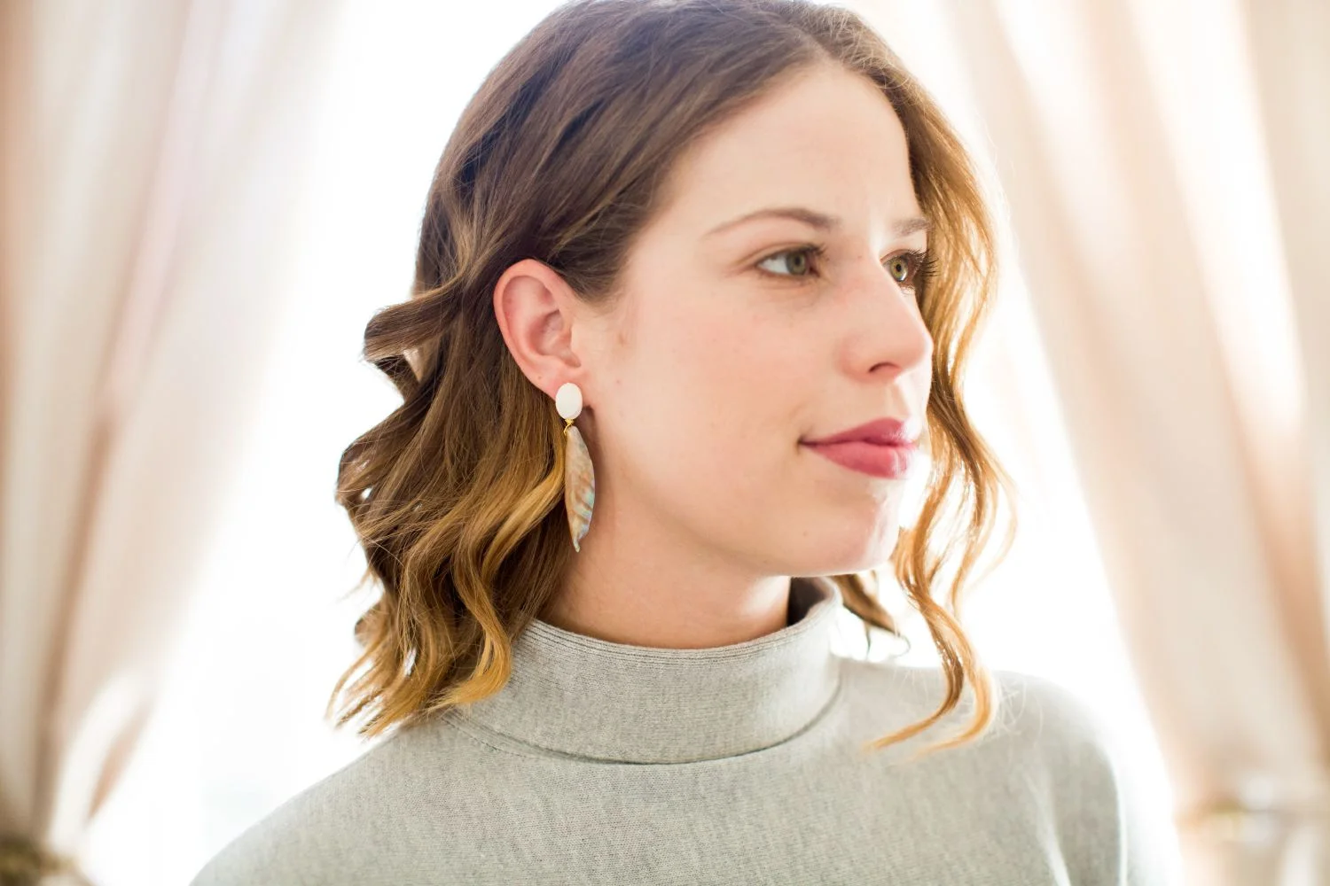 Mother of Pearl Marquise