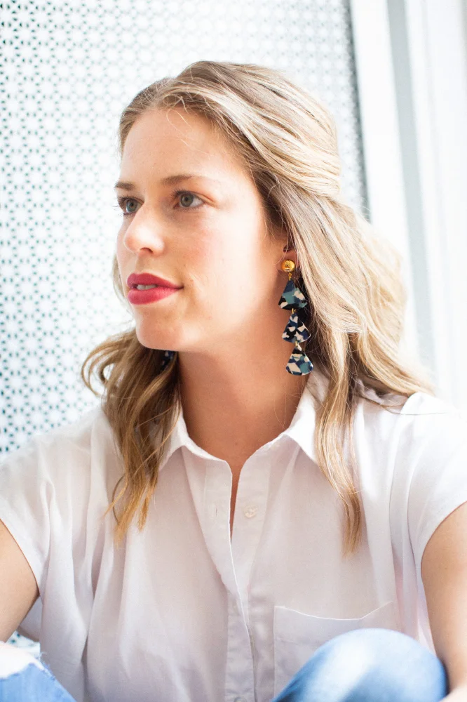 Blue Multi Triangle Fans