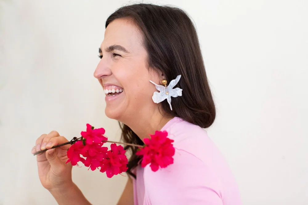 White Acrylic Flowers