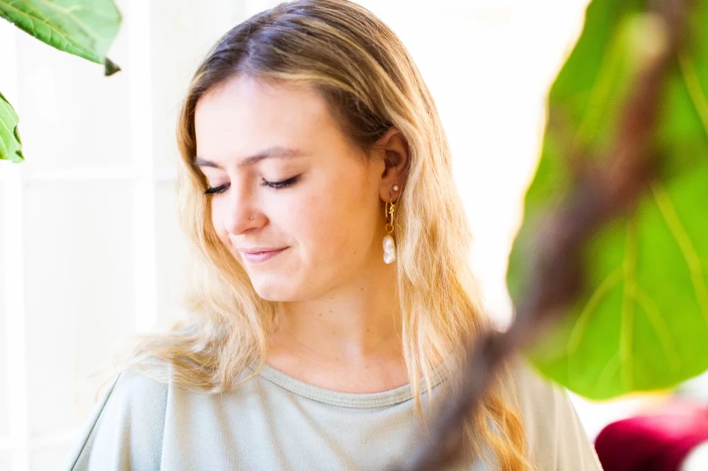 Infinity Pearl Hoops