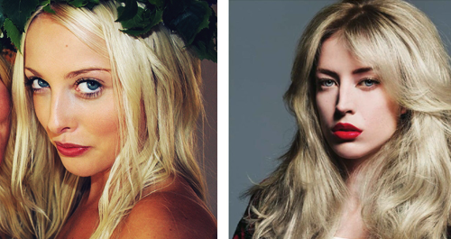 “ I also have fair skin and very fine blonde hair . I was interested in any specific cheek and lip color recs that you can make as well as any hair products you can recommend. I can never get any kind of texture or volume in my hair. Styling products and shampoo/conditioner recs would be great. thanks so much! P.S I love your fashion blog holier than now and I have also purchased some of your clothes from your store.. you are pretty much a fashion/and overall look guru for me… so to have the opportunity to ask you specfic beauty questions is VERY cool to me> thanks!!!” - mohair
First of all thanks a zillion for saying such nice things.
The gist of what I’ve learned over the years is: pale skin + blond hair = PUMP IT UP . Even if you’re going for natural, you need to add color or you f-f-fade away. I was so reluctant to embrace some of these ideas, but I can honestly say they work. I’m going to go beyond with a suggestion for brows as well ( this is also an answer for FVNCY , who asked about brow fillers on the Facebook page . Love the dual pencil and gel):
Cover Girl Outlast Lip Stain in Teasing Blush #415 ($7.99): I find it helps people understand what I’m saying when they can actually distinguish my lips from the rest of my face ; ) This is that perfect stain that provides a boost of pretty, natural color that lasts. Can’t live without it.
Revlon Brow Fantasy in Dark Blonde #104 ($7.39): Great product, terrible copywriting. I was reluctant until very recently to fill in my brows, but it really makes a huge difference to frame your face and make it all look more polished. Look how important a stronger brow is in the photo with the red lips… but it matters even with a natural look.
Bobbi Brown Blush in Pale Pink ($24): I go back and forth between this and a similarly bright Nars color, but I cite Bobbi here because it was her makeup team that introduced me to the concept of a pop of pink . Do not be afraid! It looks bright, but it works like magic.
YSL Rouge Pur Couture in Le Rouge ($30): If you’d spend $30 on a shirt, you should invest in a good red lipstick - because it makes your $5 white tee-shirt and long sleeved striped shirt from Old Navy look like a zillion bucks. Quality and color tone are everything with reds, so ask (like my ex-boyfriend’s mom taught me) to see blue-reds at Sephora or wherever you shop for better beauty stuff, and find the right shade for you.
Since this is about color, I’ll leave the foundation and mascara choices to you. And as for hair volumizers, I have some great suggestions but I’m going to save for another post…
Image credits: Ellen Claesson ; V Magazine Spring 2010, makeup by Peter Philips for Chanel, Raquel wears Rouge Coco in Cambon .
