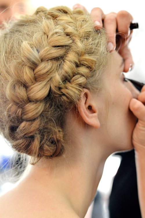 Backstage at Rebecca Minkoff