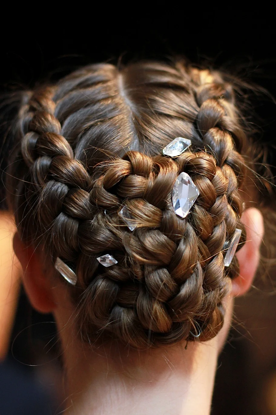 Bejeweled hair at Honor, by Bumble & Bumble.