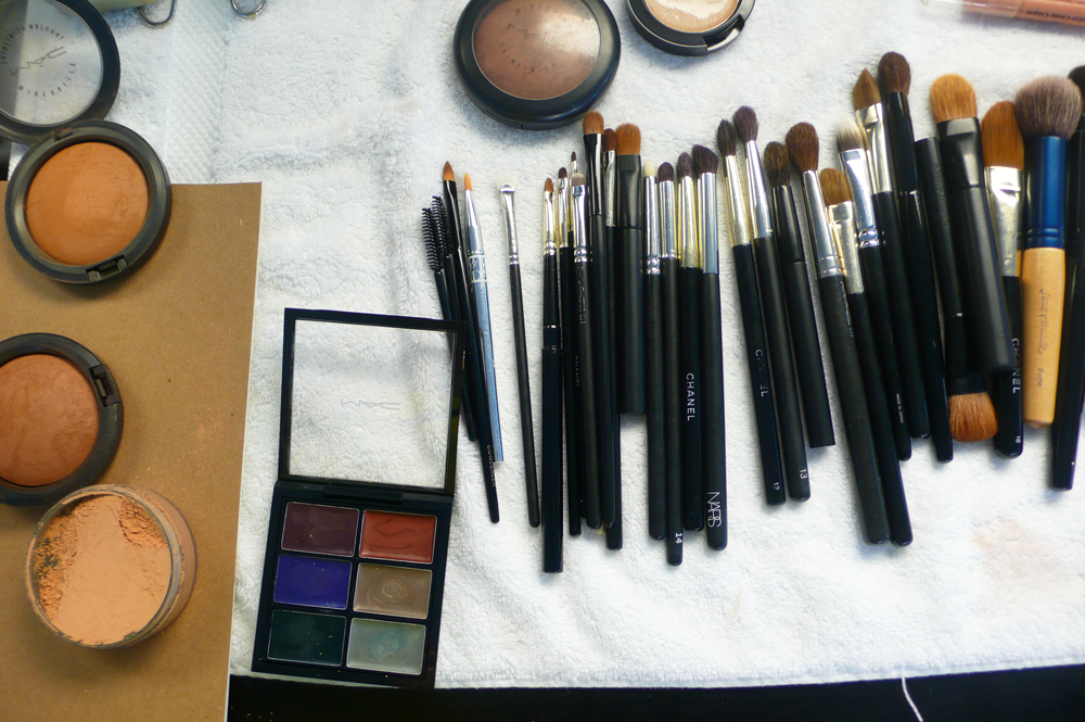 Tools of the trade and the final hair look … The