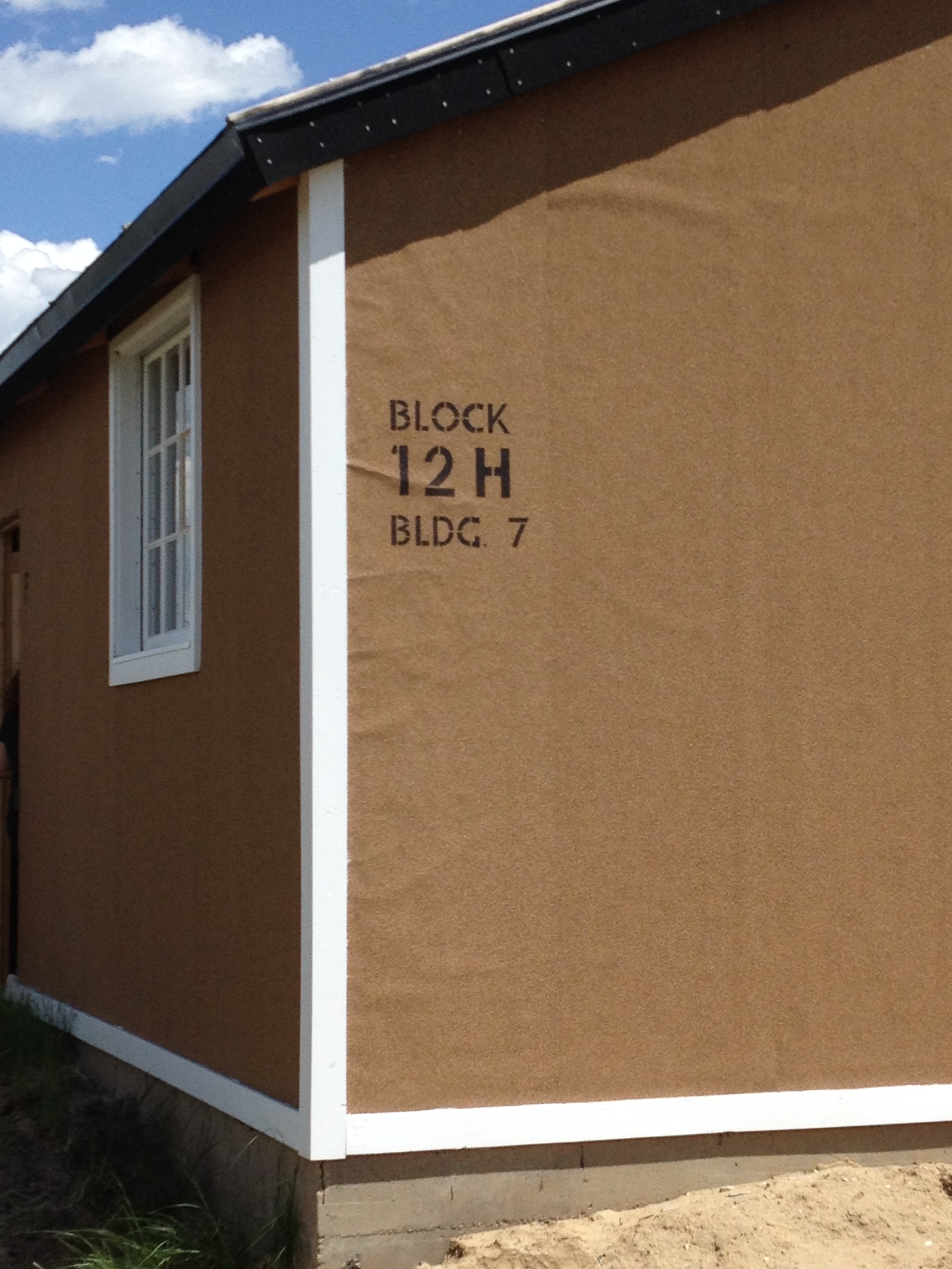 The reconstructed barracks where Fumiko and her family were incarcerated for 3 years, 2016. Photo courtesy of Elaine. 