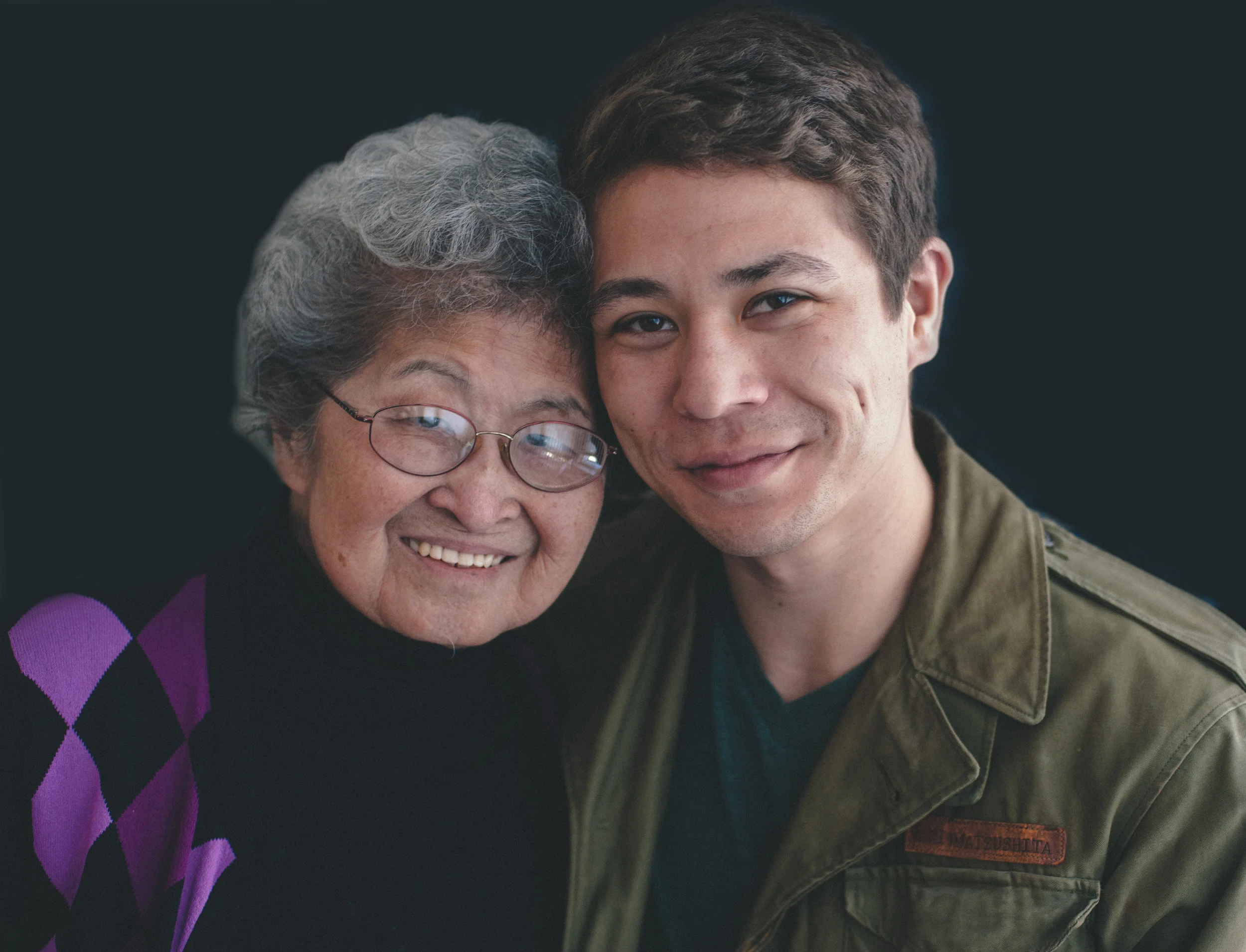 Josh and his grandmother, Fumiko.