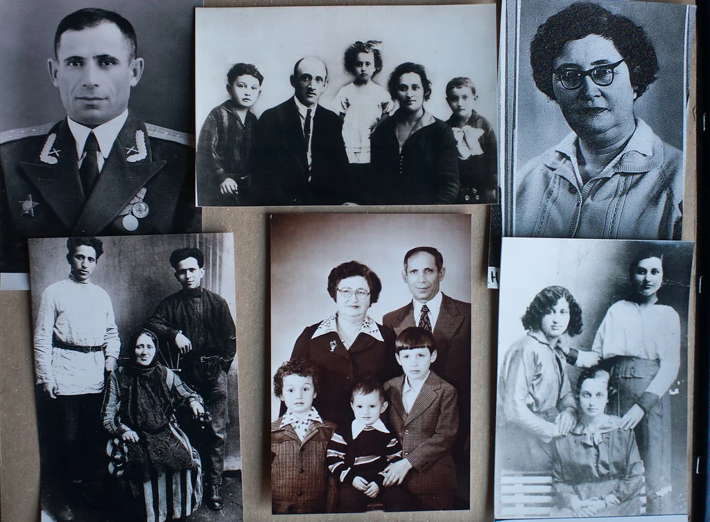 Ilya, Elena's father (upper left). Tunya, Elena's mother (upper right).