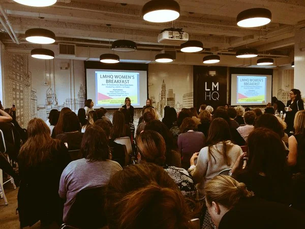 LMHQ Women’s Breakfast Art + E-Commerce: New Directions Featured entrepreneur Robyn Asquini