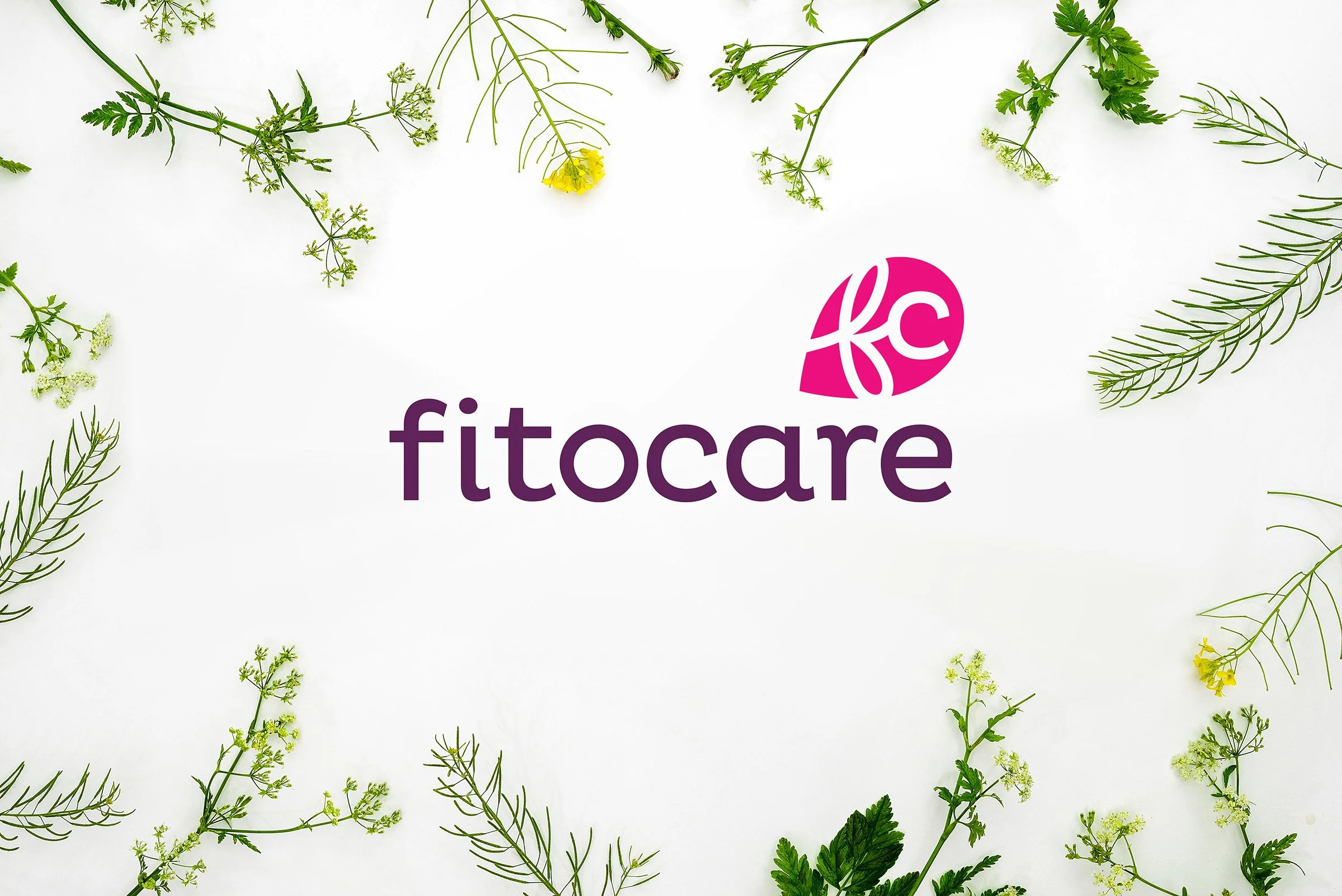 Brand design for Fitocare, a Hungarian natural cosmetics product line. The client's request was for a shape that refers to natural and organic ingredients, bright colours and a pattern that emphasises the Hungarian origin and is based on folk motifs