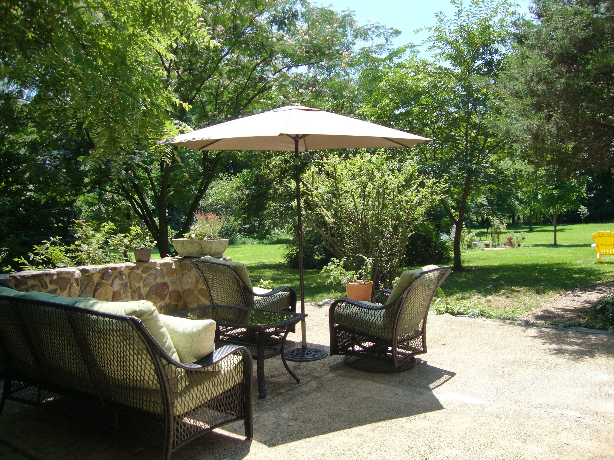 The terrace