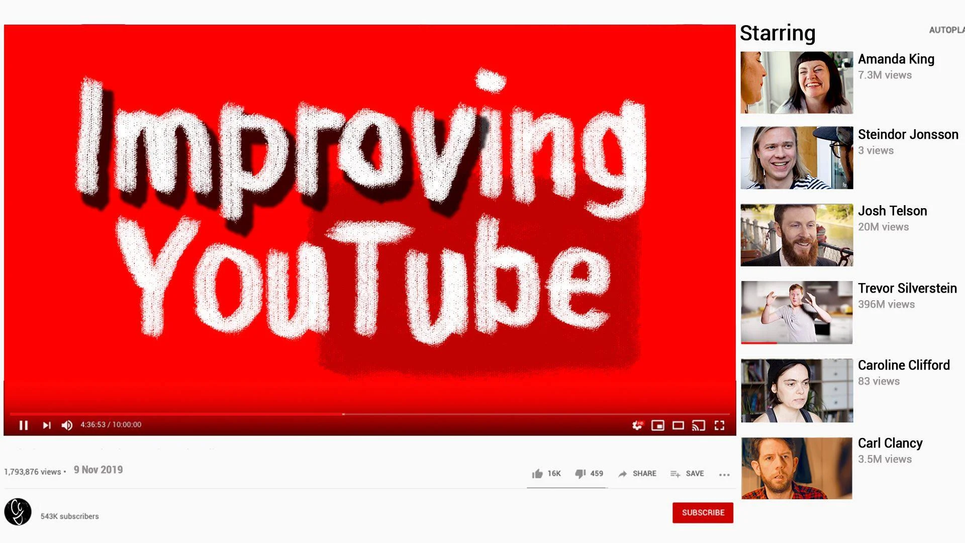 Improving YouTube
