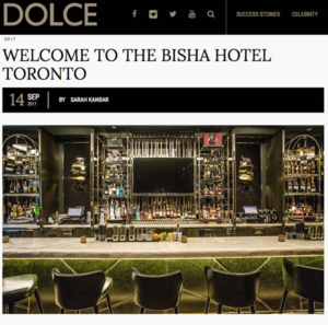 DOLCE.COM Welcome to the Bisha Hotel Toronto