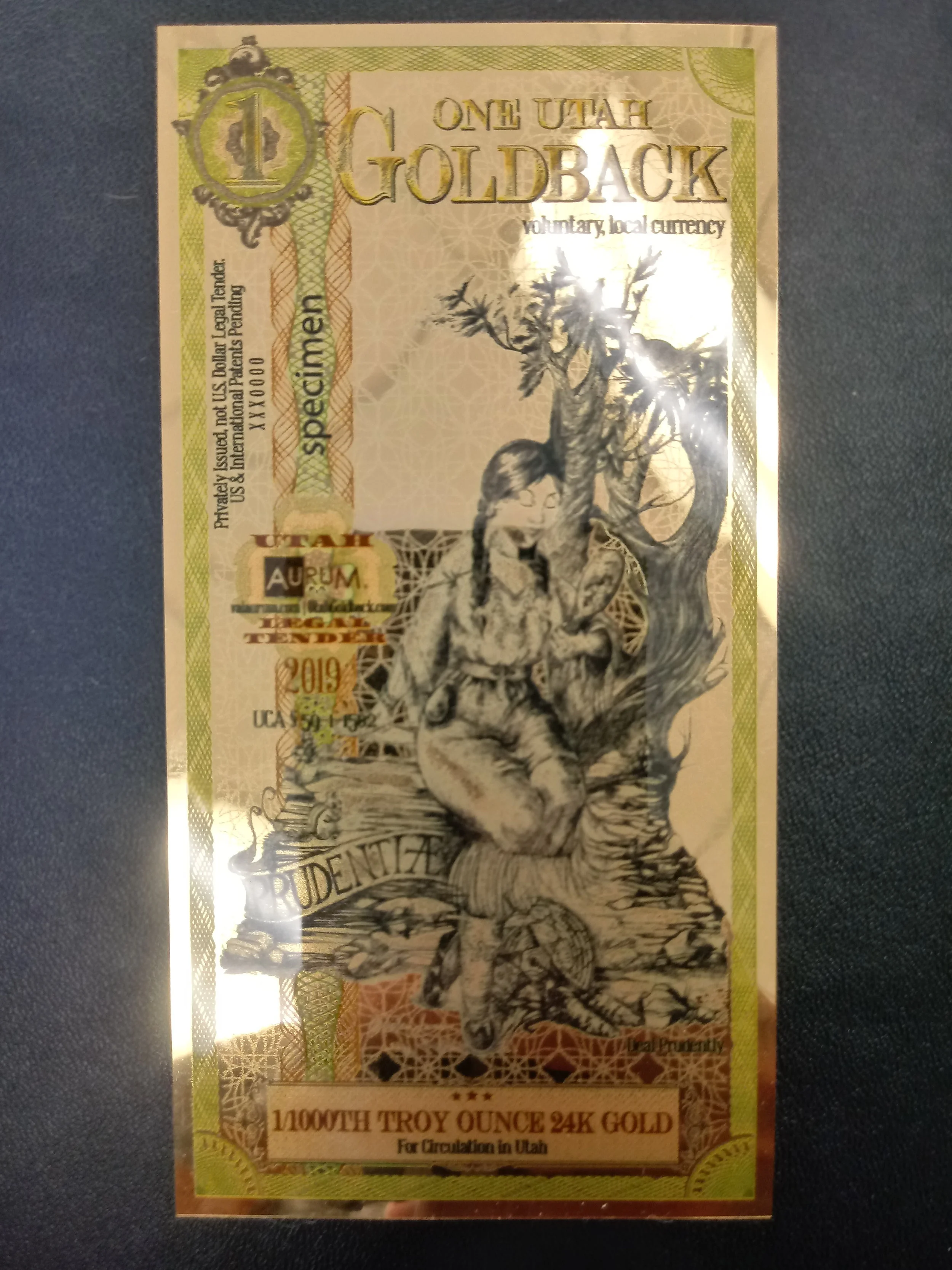 the Utah Goldback — United Precious Metals Association