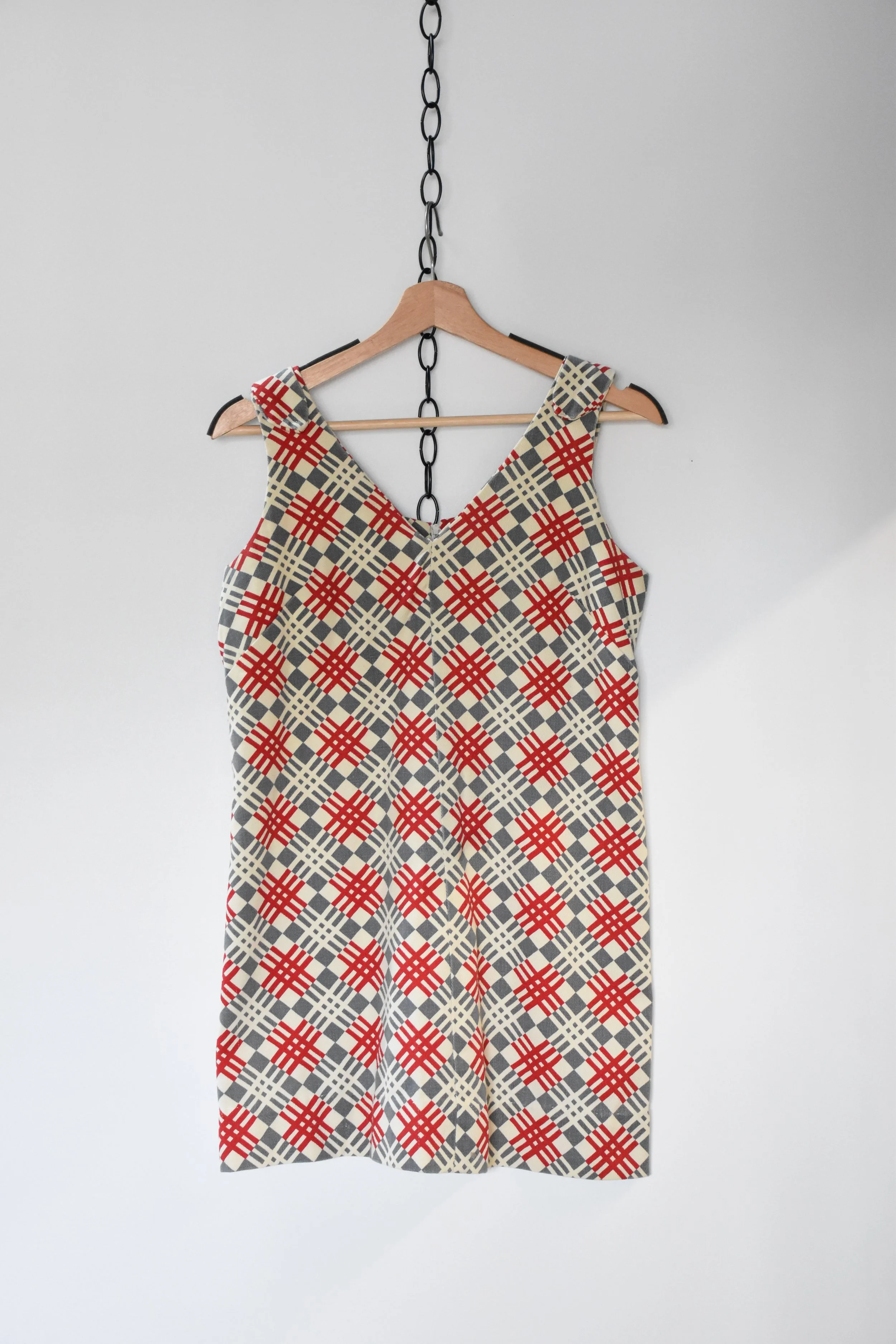 Bias Plaid Babydoll Dress