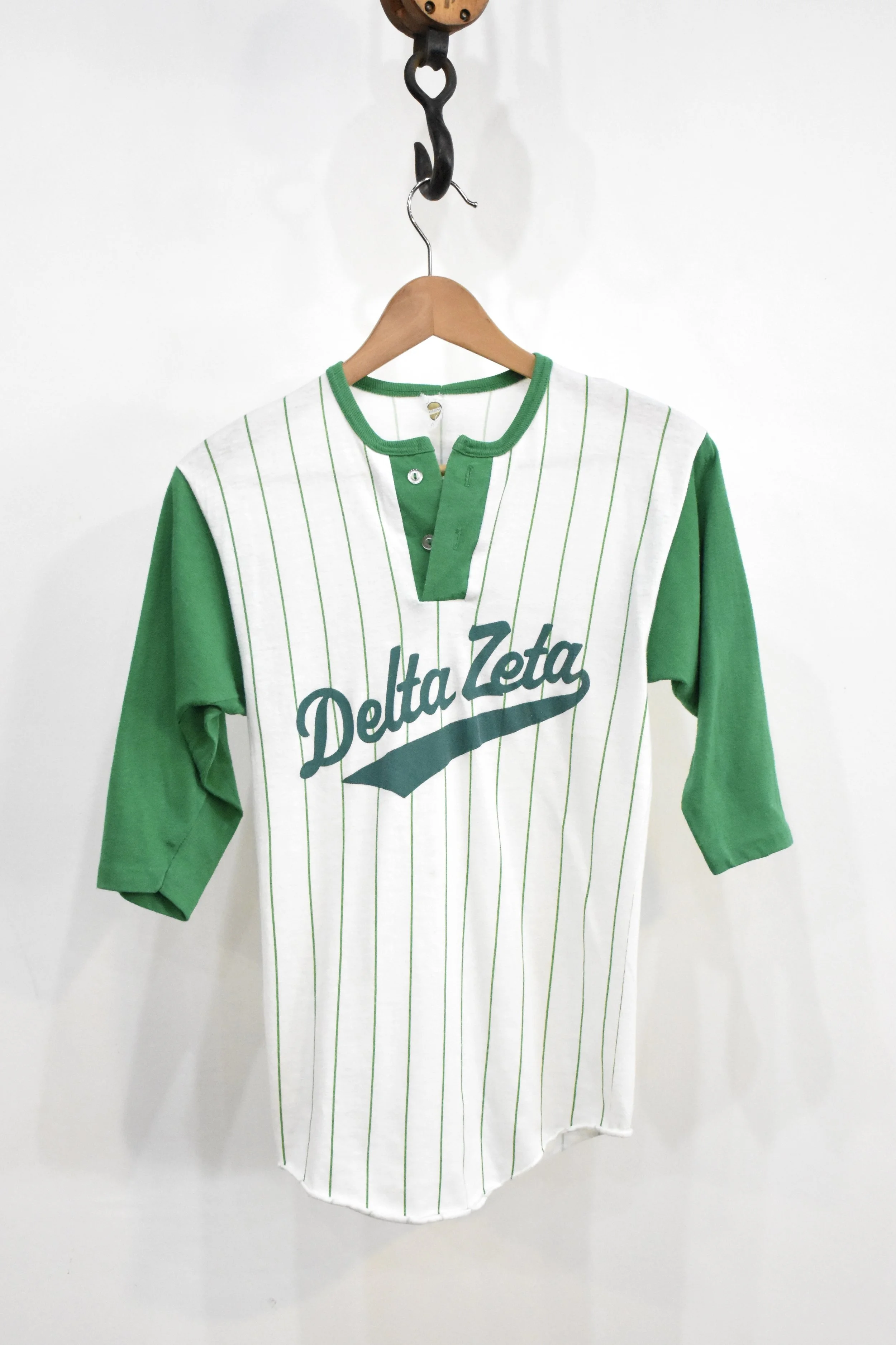 Delta Zeta Medalion Pinstripe Tee