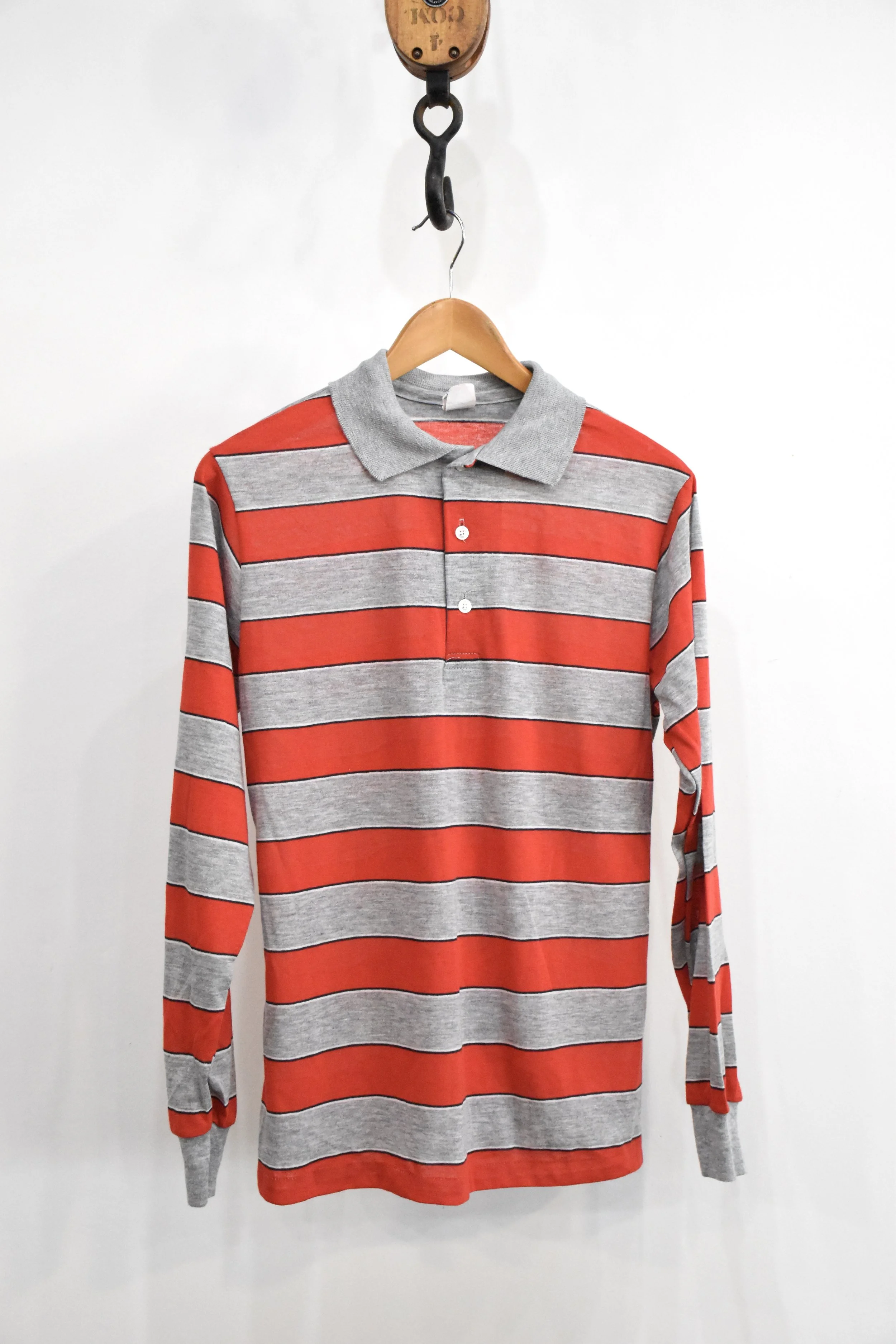 80's VTG Champion Striped Polo