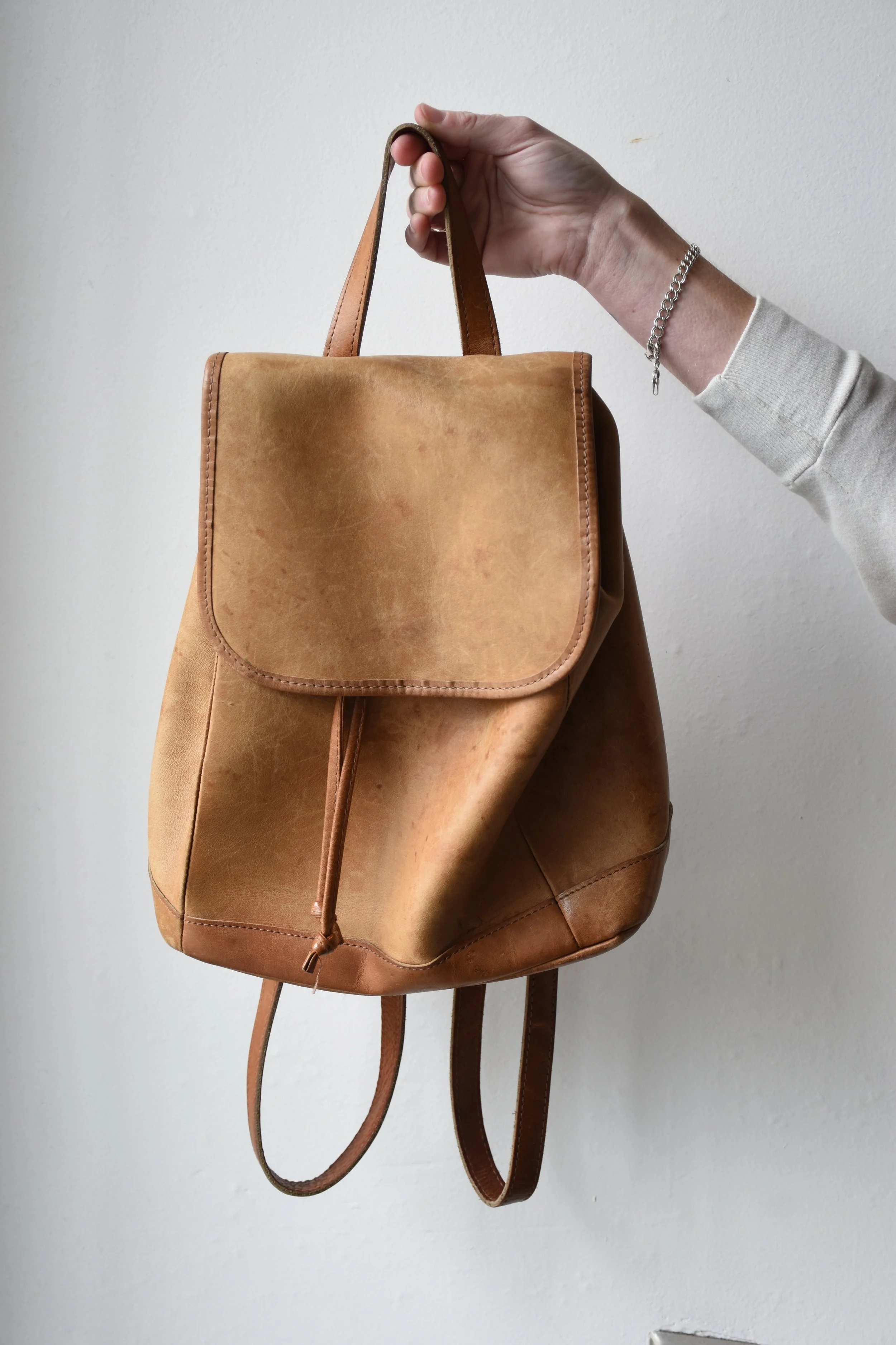 L.L. Bean Leather Backpack