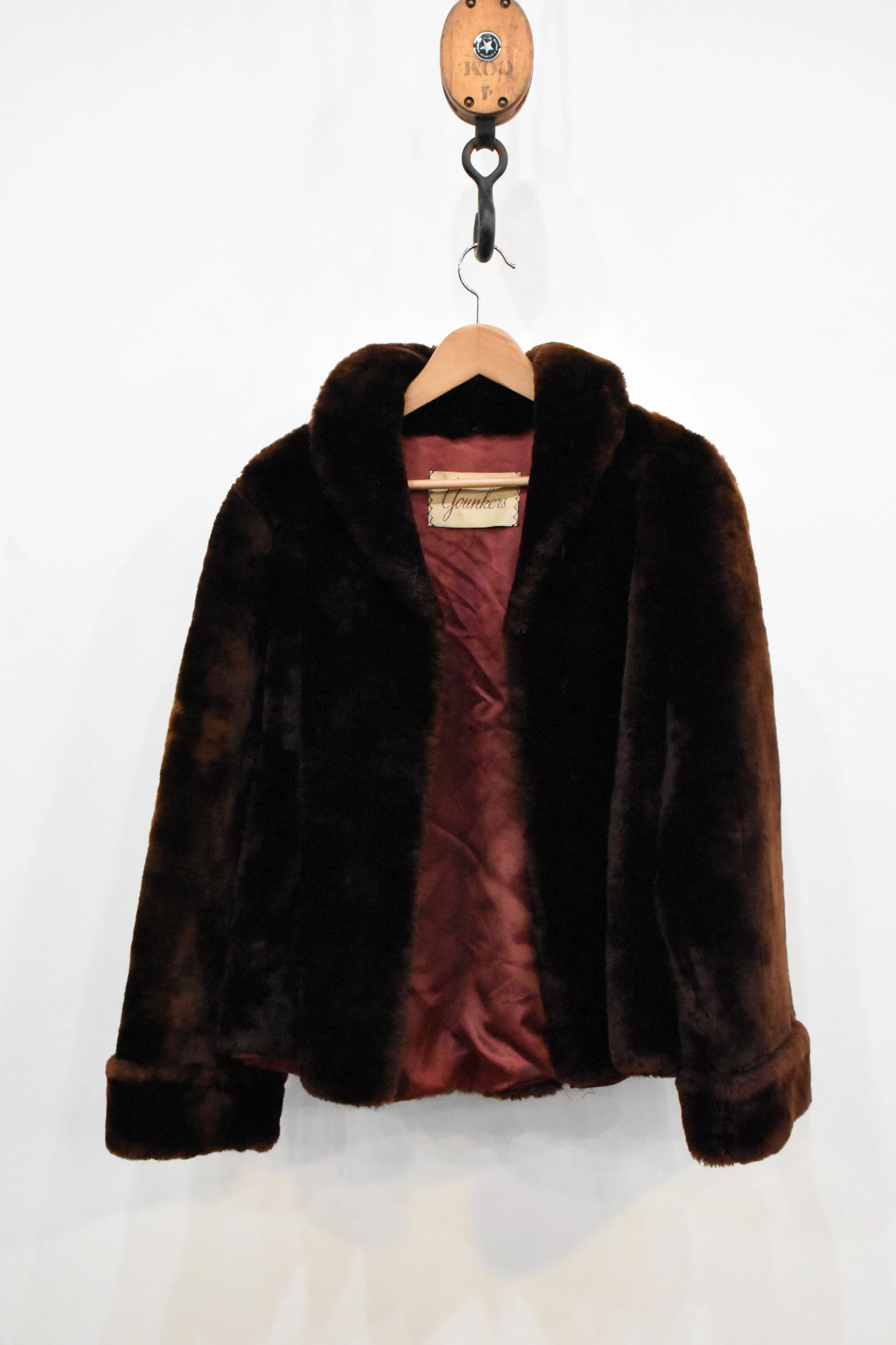 Younkers "AKJ" Brown Fur Coat