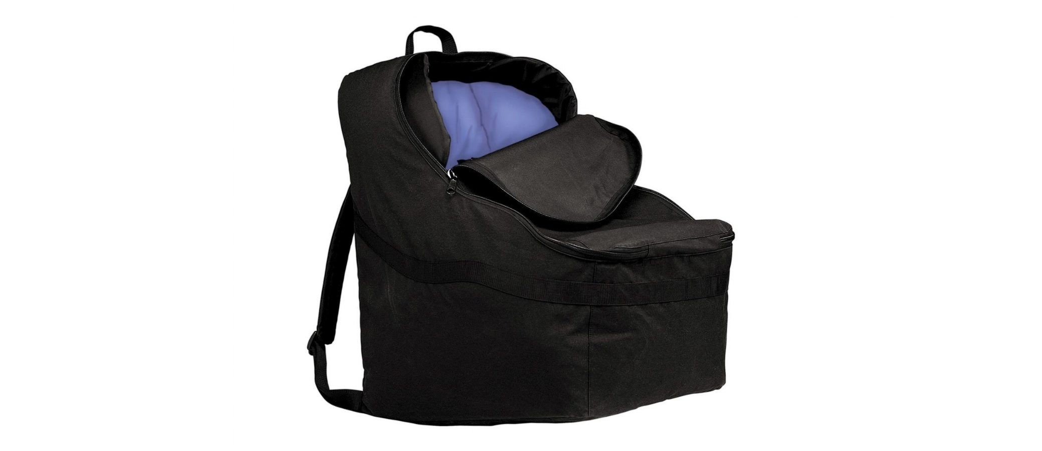 This is the best full sized car seat bag. It's my go-to bag for traveling and the bonus is that you can fit boots and heavy items in with the car seat because it flies free. Save space in your suitcase by using this too!